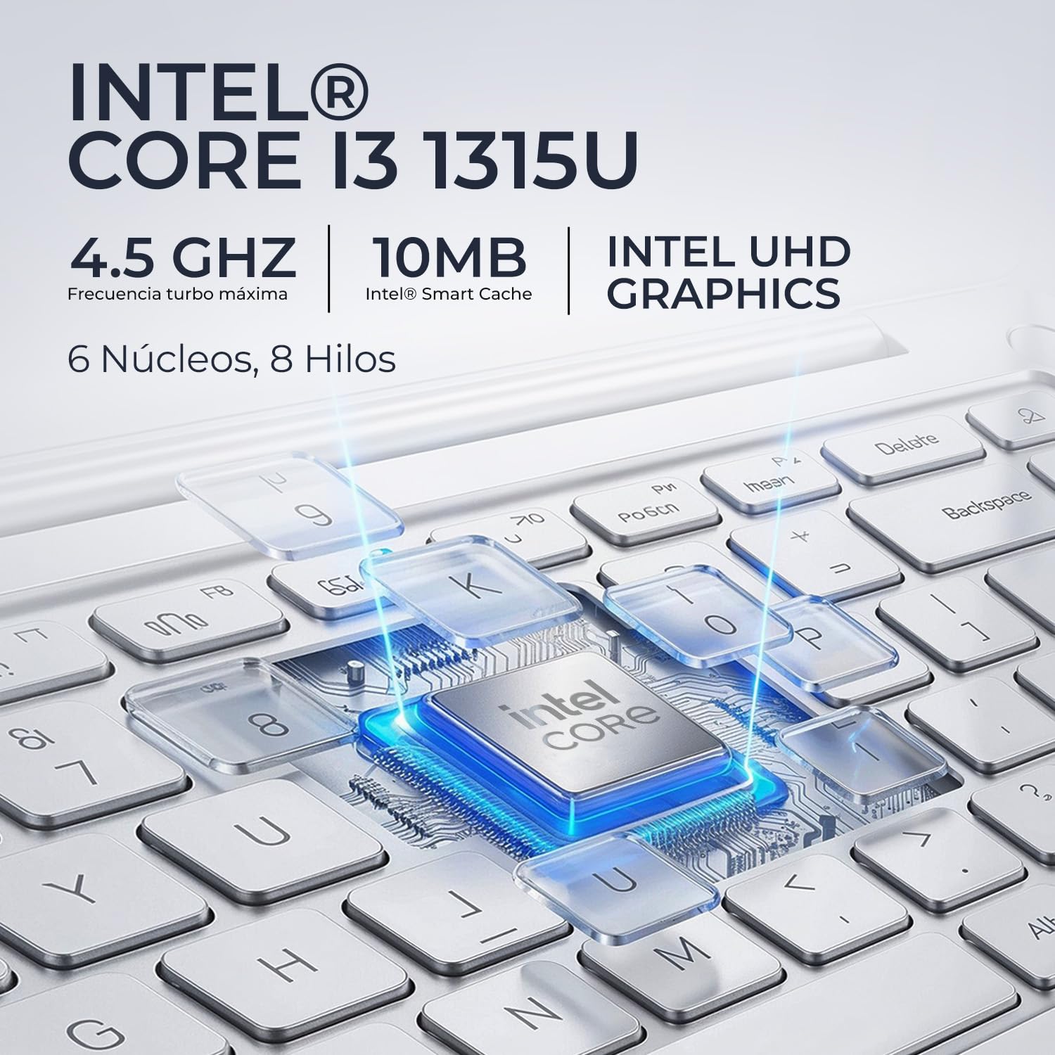 ASUS Laptop Vivobook 15 Intel Core i3 1315U 16GB 512GB SSD 15.6” Full HD W11 Plata Teclado Español Ideal para Trabajo y Multitarea