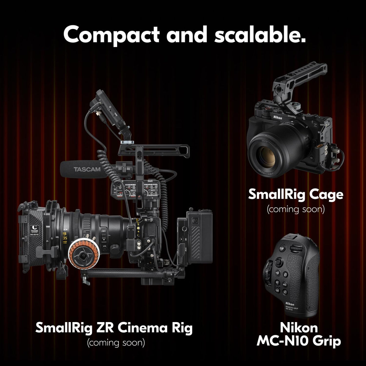 Nikon Red Z Cinema | Cámara de Cine ZR | Audio Flotante de 32 bits Red Color Science 6K Cuerpo de cámara de fotograma Completo con Monitor DCI-P3 de 4 Pulgadas