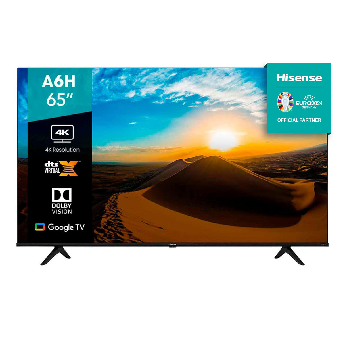 Hisense Pantalla 65" 4K Smart TV LED 65A6H Google TV