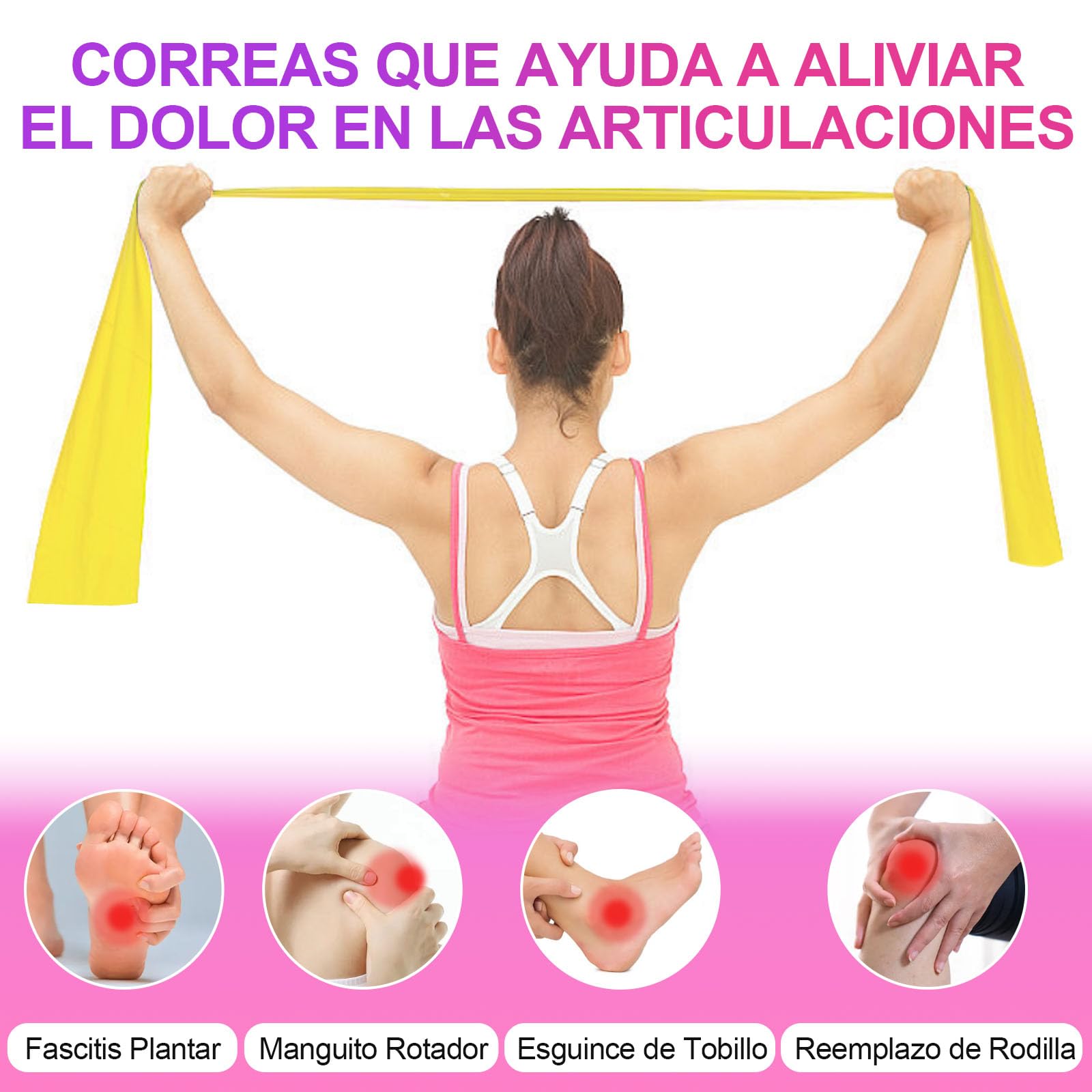 SAN KARA Ligas de Rresistencia para Ejercicio Bandas de Resistencia para Ejercicio Banda Elástica Profesional para Yoga, Pilates y Entrenamiento en Casa Bandas Elásticas 3PCS (1.5M)