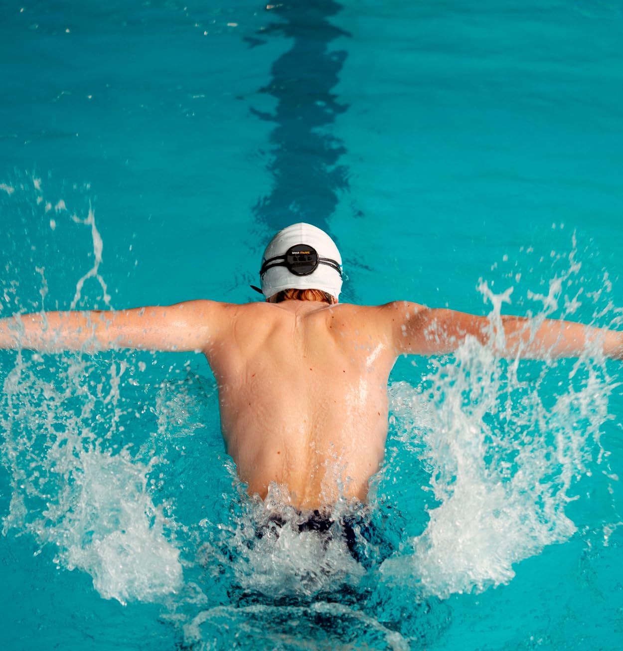 SONR Auriculares de natación de conducción ósea de oído abierto Music 2, reproductor de MP3 con memoria de 16 GB, resistentes al agua IPX8 para piscina, aguas abiertas y entrenamiento de triatlón (neg
