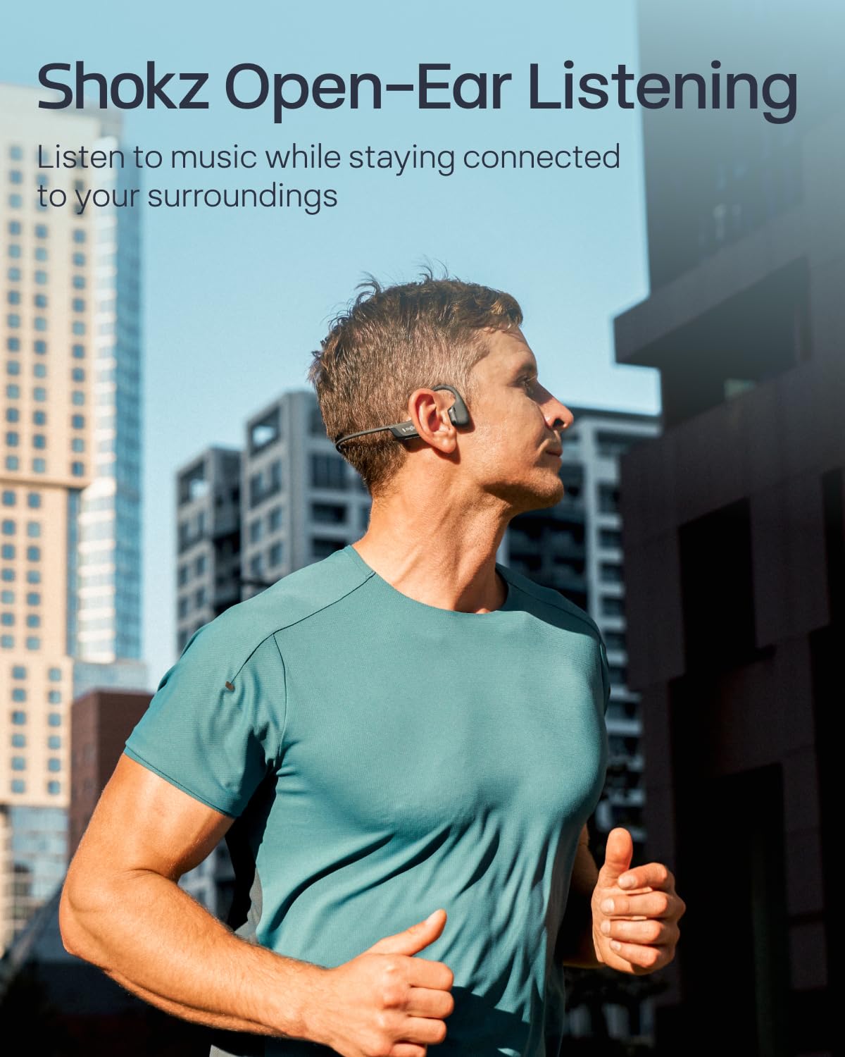 SHOKZ OpenRun Pro 2 Mini Auriculares Deportivos de Conducción Ósea, Inalámbricos Bluetooth 5.3, Micrófonos con Cancelación de Ruido, Resistente al agua IP55, 12h Reproducción, Carga Rápida USB-C,Negro