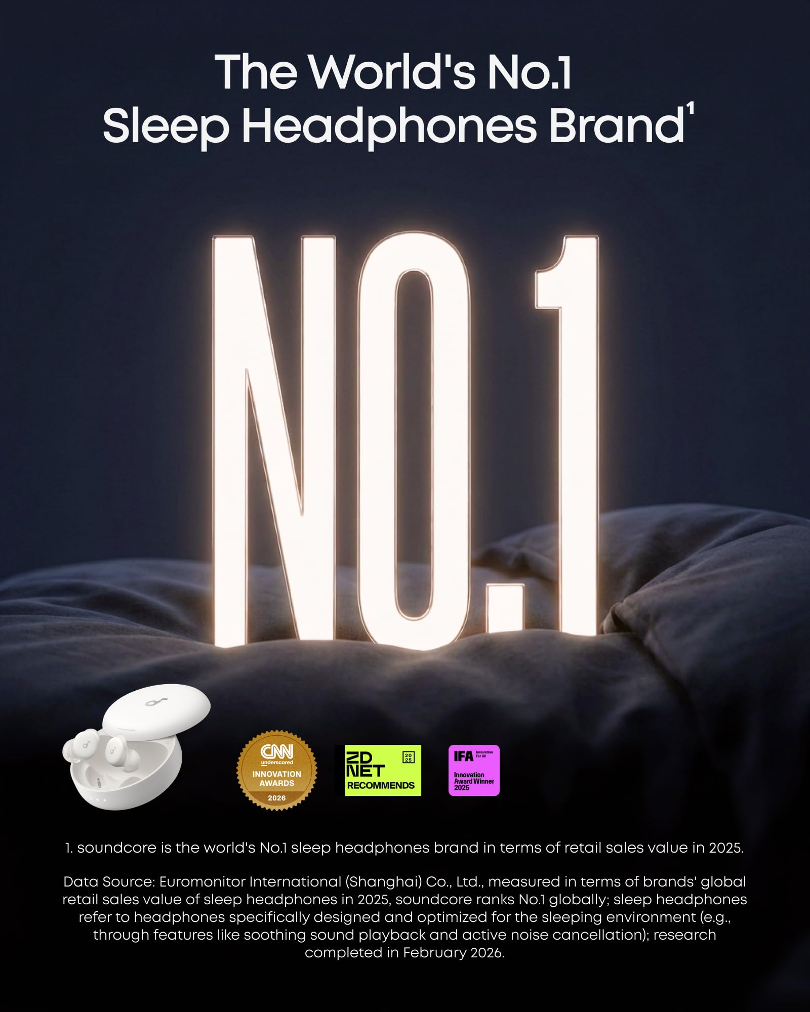Soundcore by Anker Sleep A30 Inalámbricos para Dormir