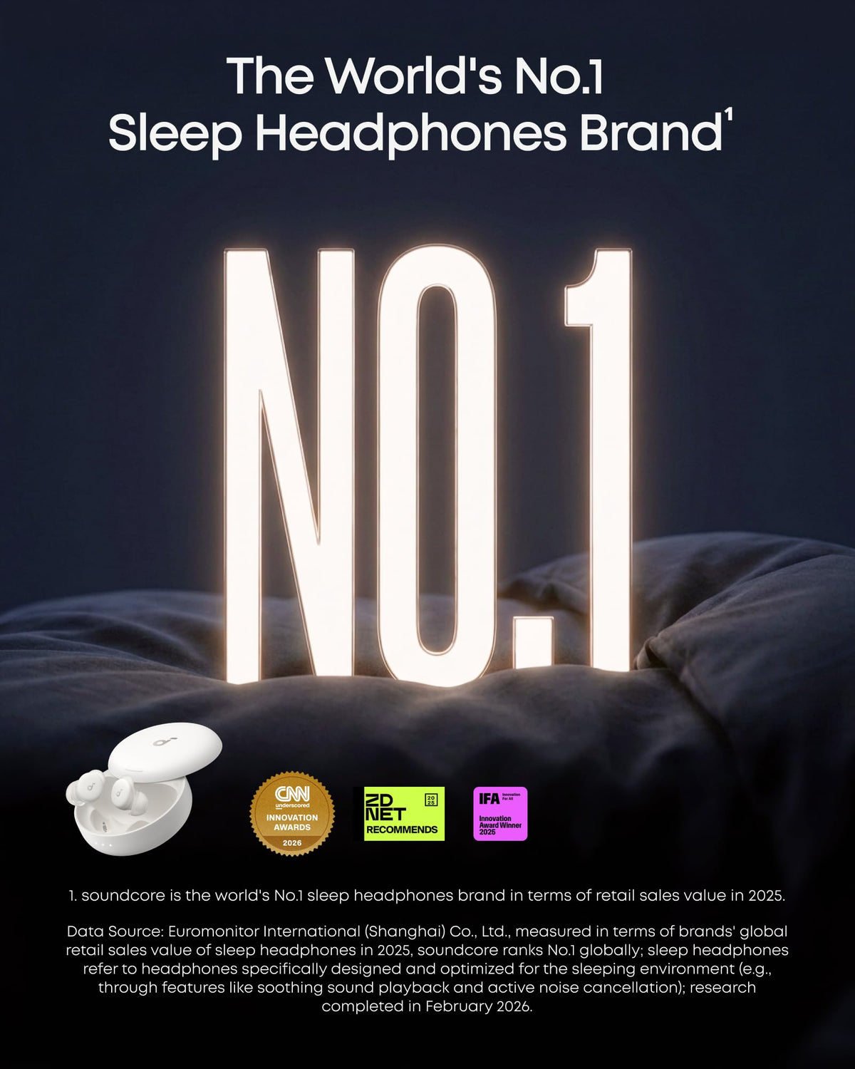 Soundcore by Anker Sleep A30 Inalámbricos para Dormir