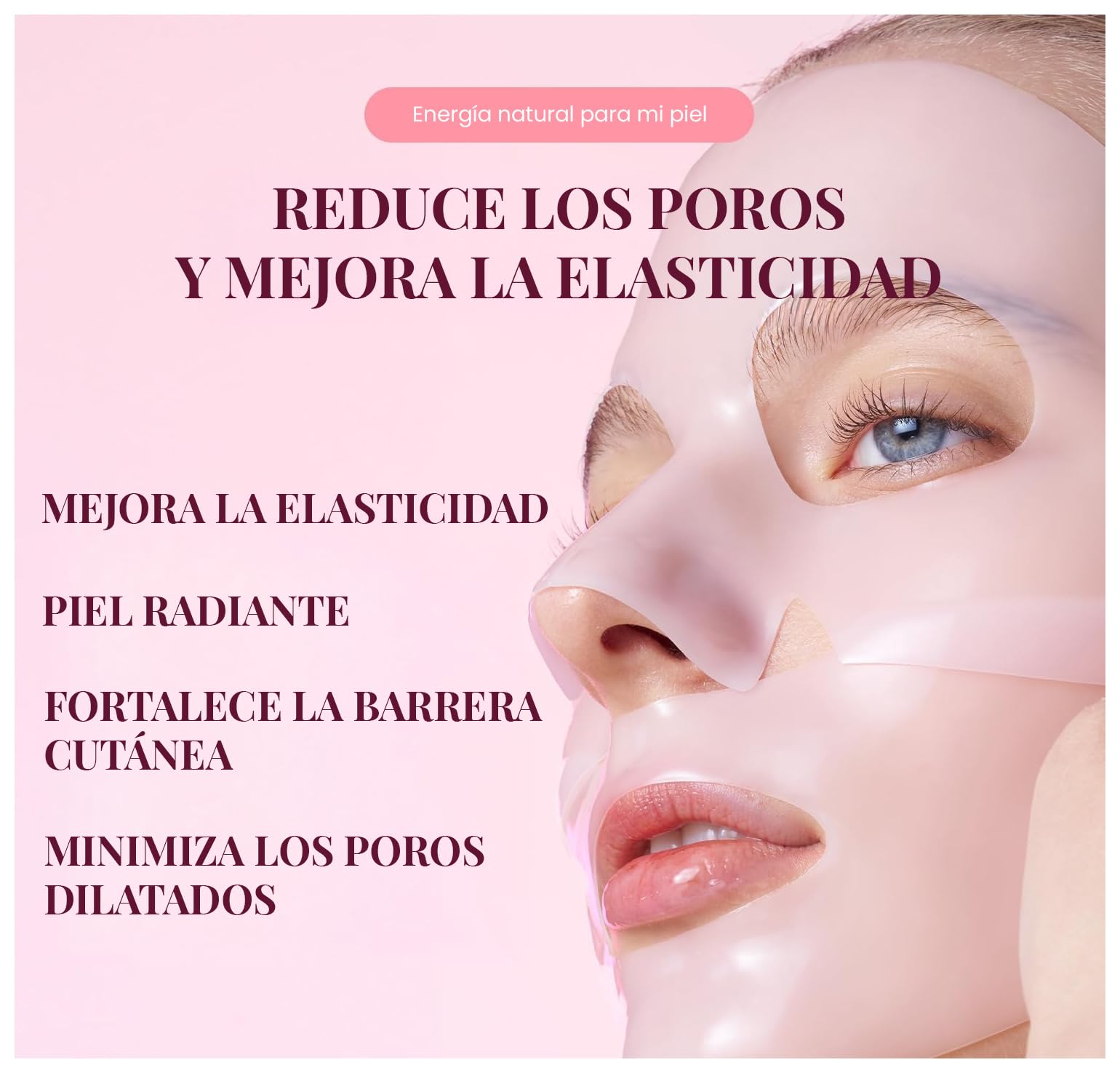 EQQUALBERRY Mascarilla Facial en Lámina Collagen PDRN Mask - Coreana con Colágeno, PDRN, Péptidos y Ácido Hialurónico, Hidratante