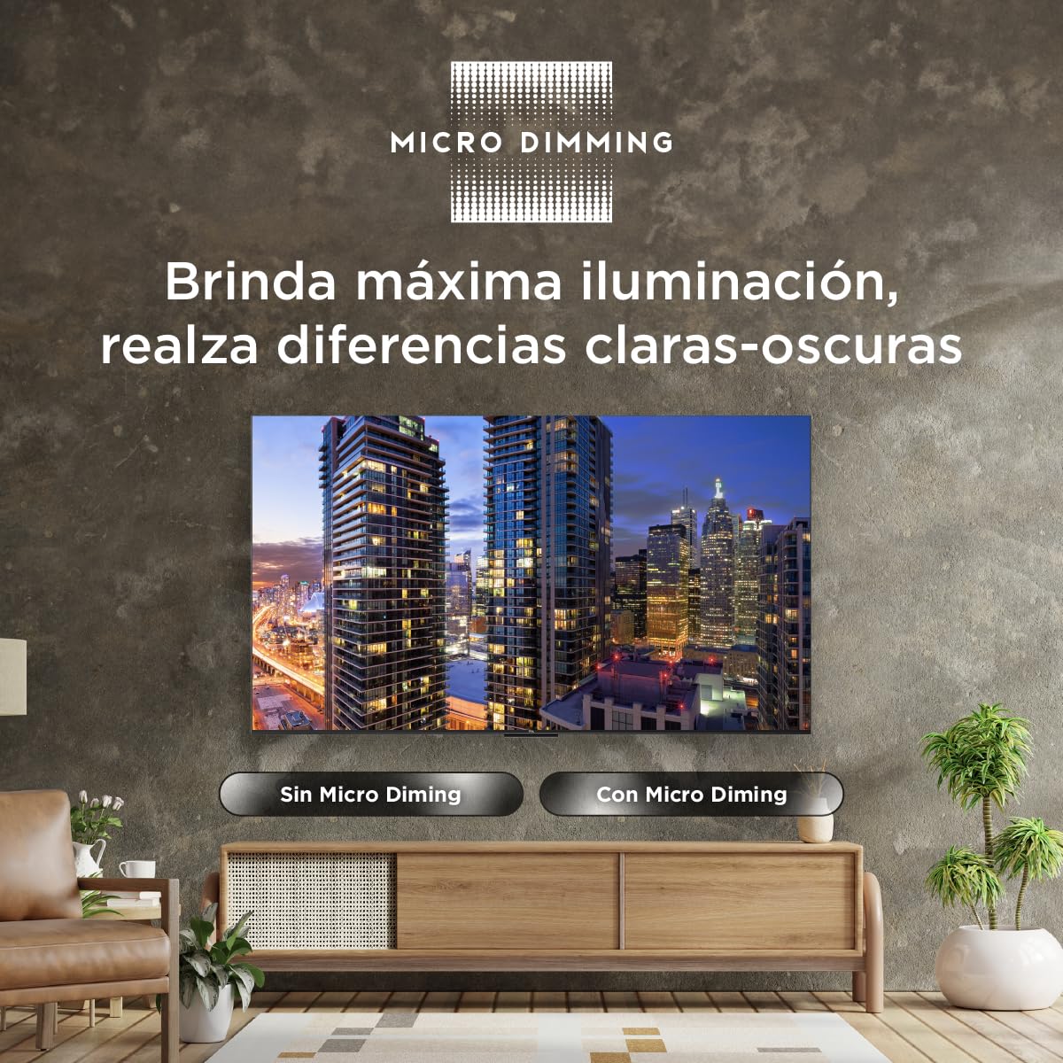 TCL Smart TV Pantalla 50" 50Q650G Google TV QLED Compatible con Alexa