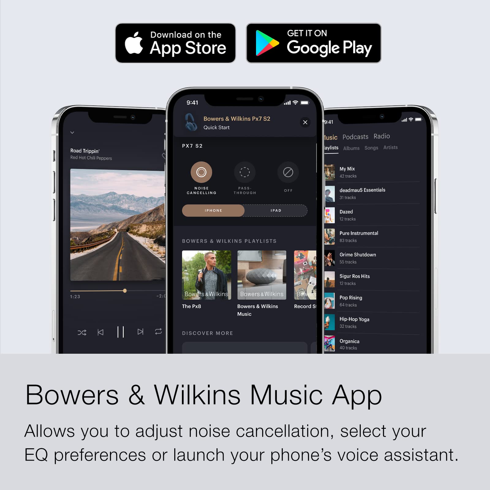 Bowers & Wilkins Px7 S2 Auriculares - Negro, FP42927