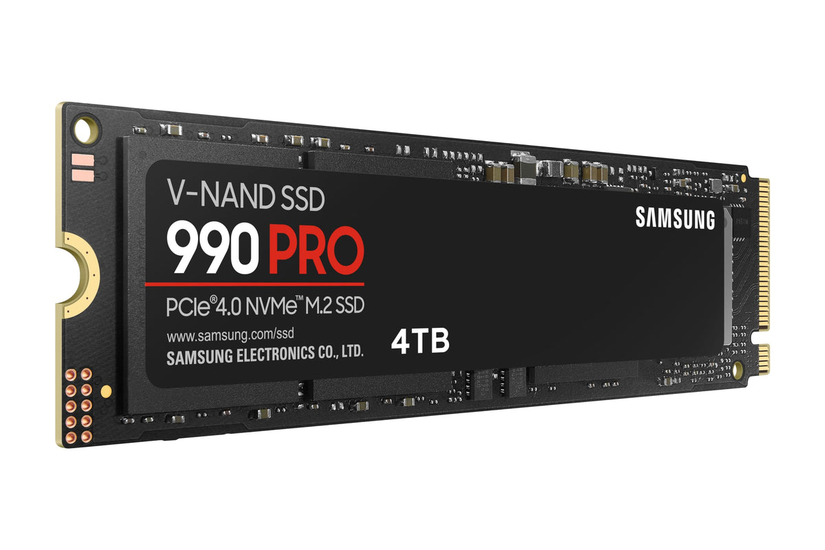 Samsung 990 Pro SSD 4TB PCIe 4.0 M.2 2280 Disco Duro Interno de Estado sólido, Seq. Velocidades de Lectura de hasta 7,450 MB/s para computación de Alta Gama, Juegos y Estaciones de Trabajo Pesadas