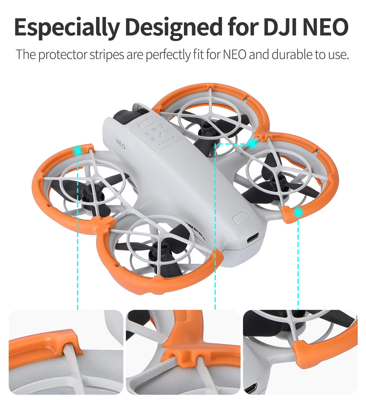 BeisDirect NEO - Protector de hélice para drones DJI NEO para DJI NEO - Anillo protector de anillo de parachoques, protectores de cuchilla de impacto anticolisión para DJI NEO Drone Accesorios