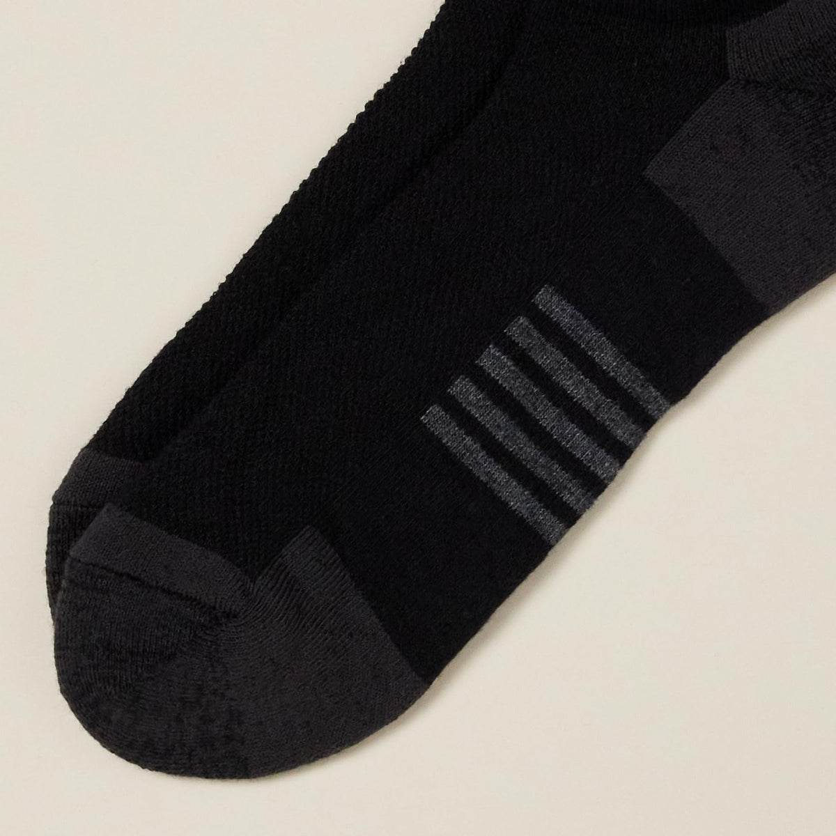 Amazon Essentials Calcetines atléticos de algodón acolchado para hombre, paquete de 6, Negro, Shoe: 6-12