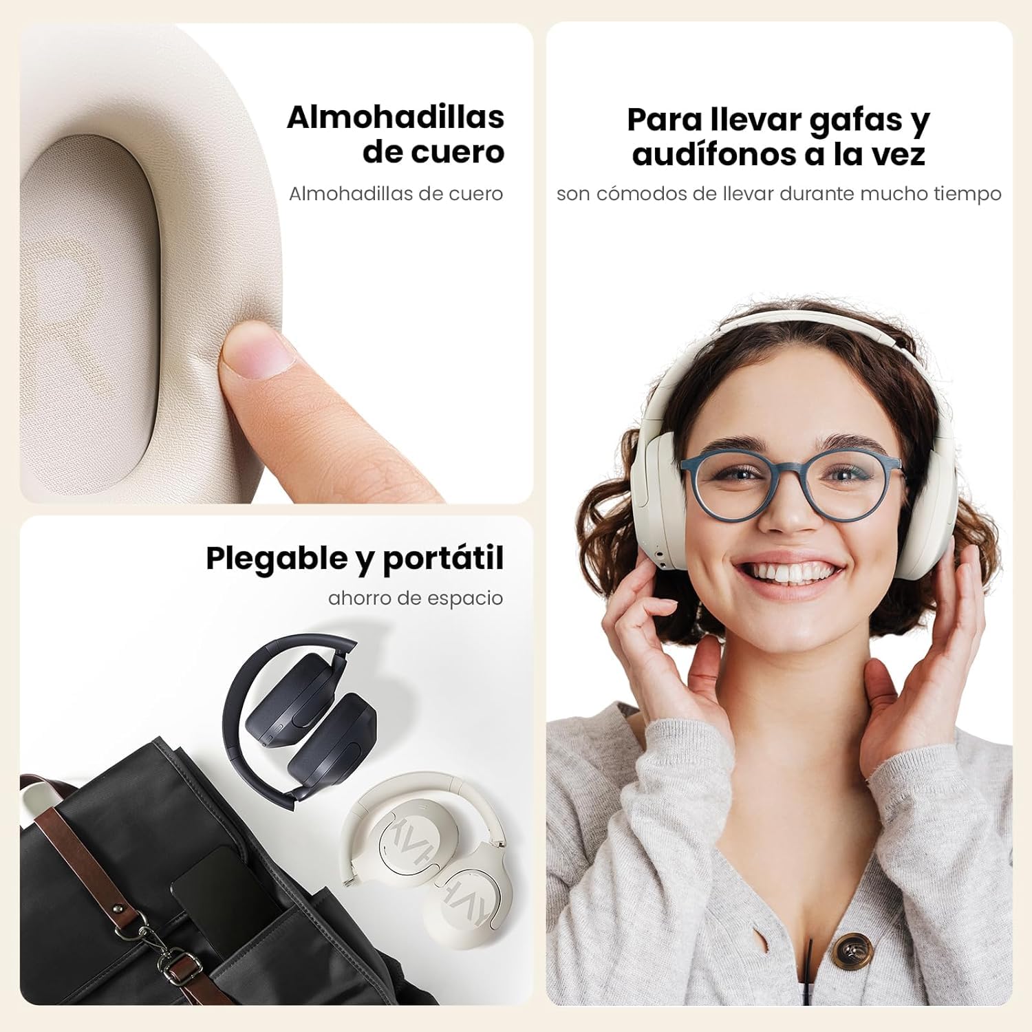 HAYLOU S30 Pro Audífonos Inalámbricos ANC, Bluetooth 5.4, 80H Batería
