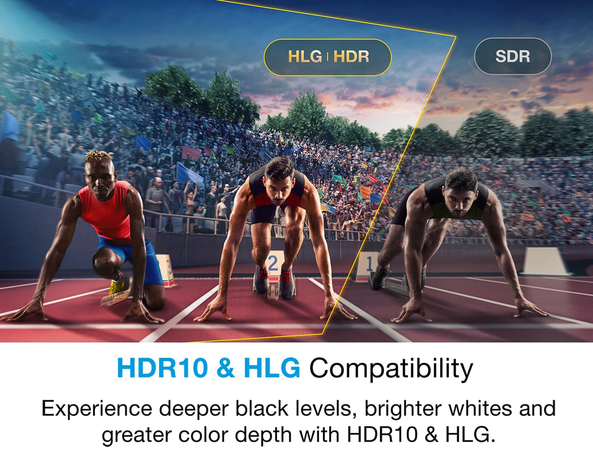 Optoma UHD38x Bright, True 4K UHD Gaming Projector | 4000 Lumens | 4.2ms Response Time at 1080p with Enhanced Gaming Mode | Lowest Input Lag on 4K Projector | 240Hz Refresh Rate | HDR10 & HLG