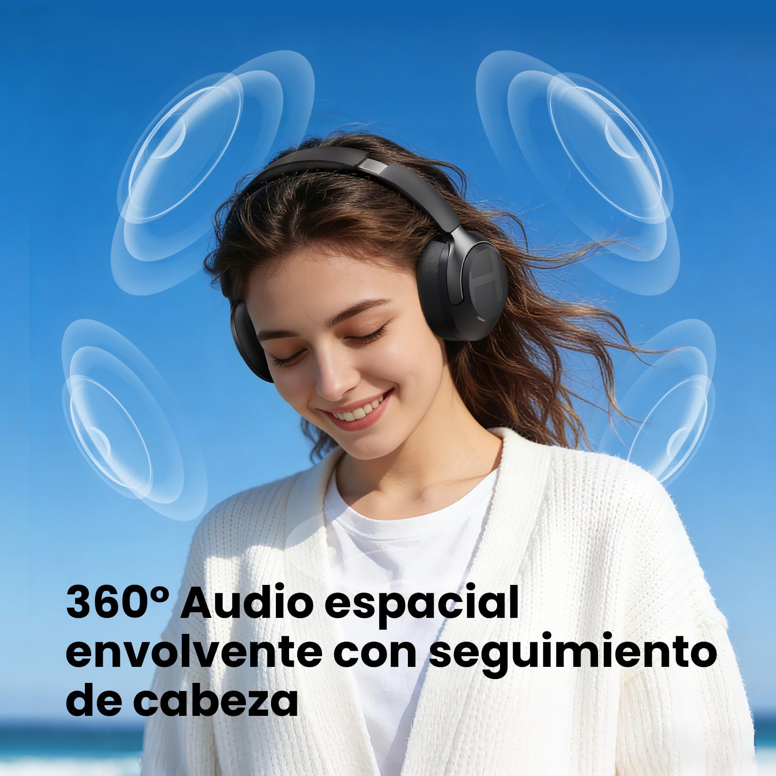 HAYLOU S40 Audífonos Inalámbricos ANC, Bluetooth 6.0, 90H Batería