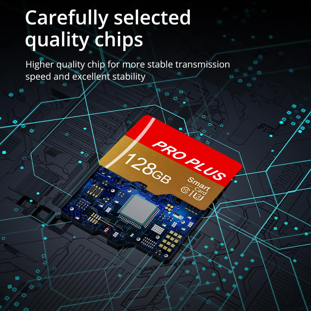 Bliksem Paquete de 2 Tarjeta de Memoria de 128 GB con Adaptador SD, Tarjeta SD de Alta Velocidad, Tarjeta TF, UHS-I C10 A1, para Tablet, Teléfono Celular, Cámara, Audio de Coche (TF162 128 GB)