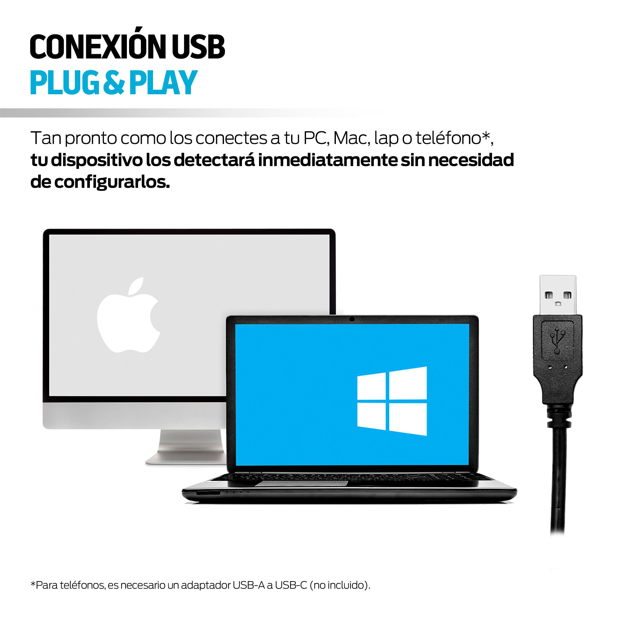 Redlemon Audífonos Alámbricos de Diadema USB con Micrófono Tipo Call Center