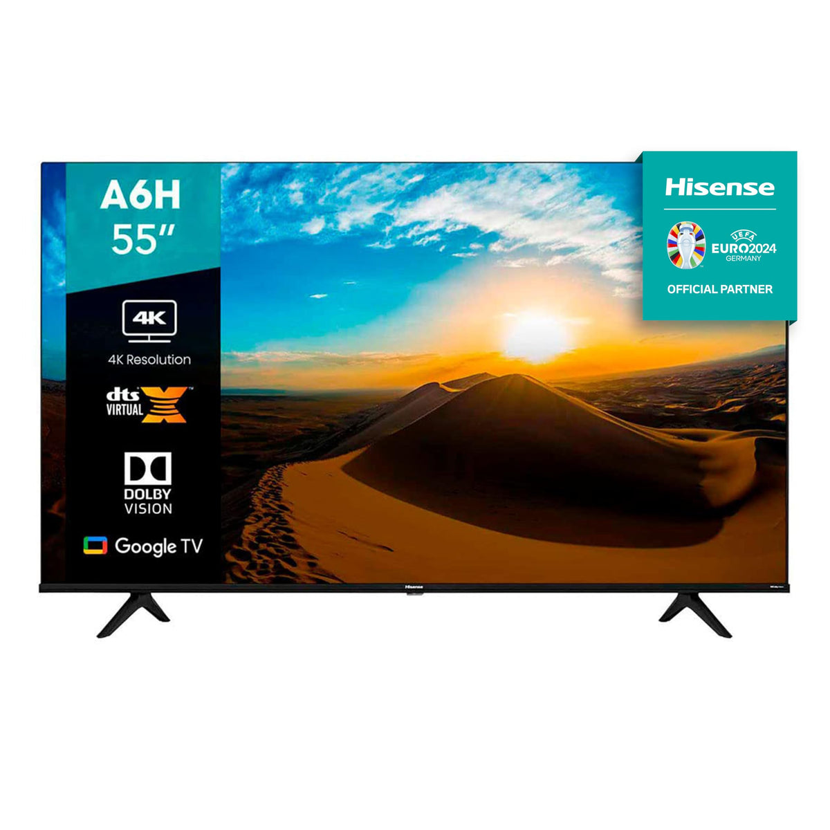 Hisense 55A6H - Smart tv, 55", UHD, 4k, Resolution 3840*2160 RGB, google TV (2022)