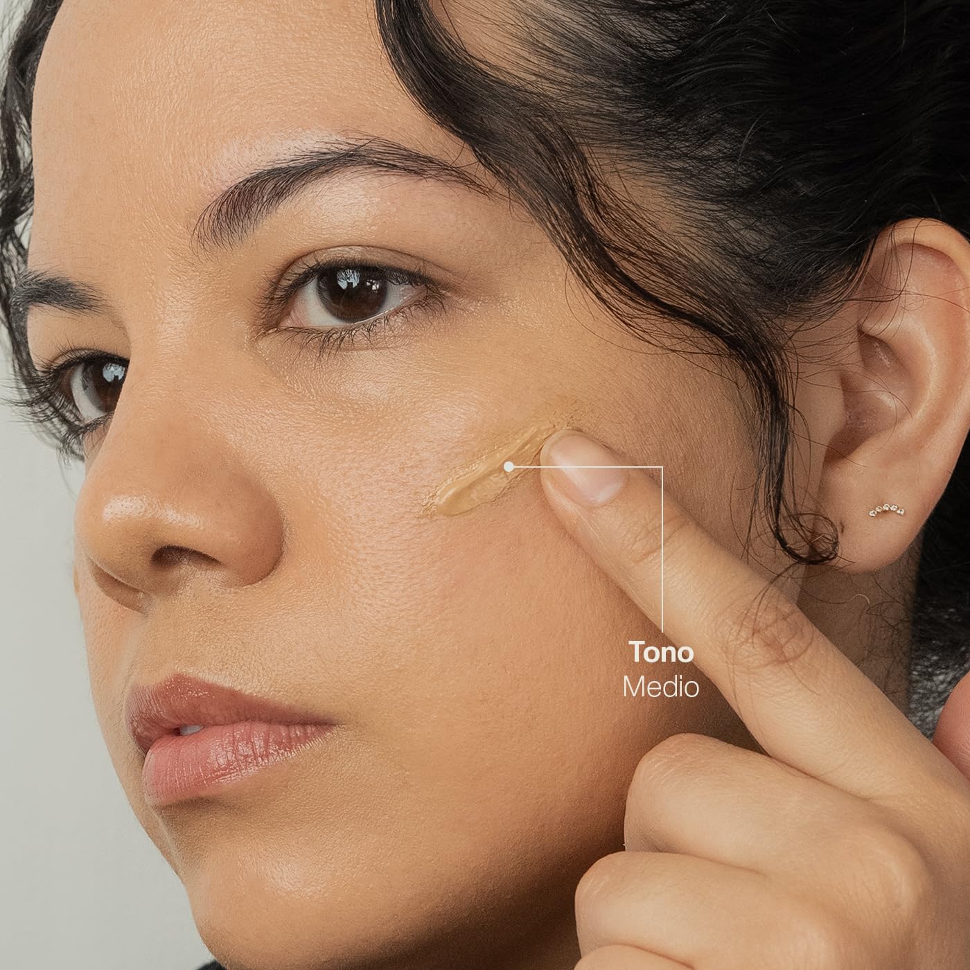 TEIA COSMETICOS Tinta de Maquillaje FPS 40 100% mineral - Escualeno y Vitamina E - Cobertura media 20ml tono MEDIO