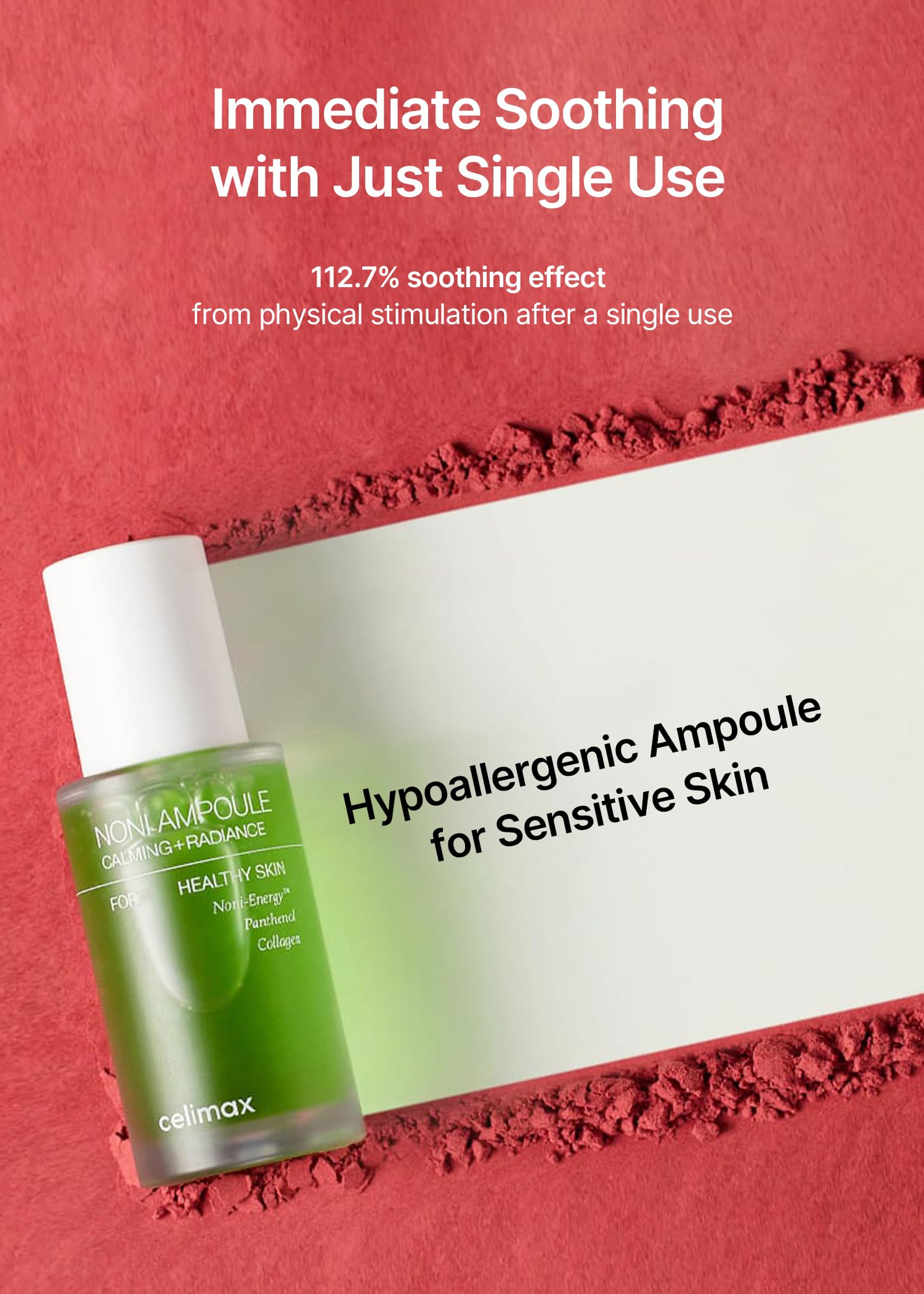Celimax Noni Ampoule Calming + Radiance 30 ml | Ampolla Facial con 71.77 % Extracto de Noni, Ácido Hialurónico y Aceites Botánicos Calmantes