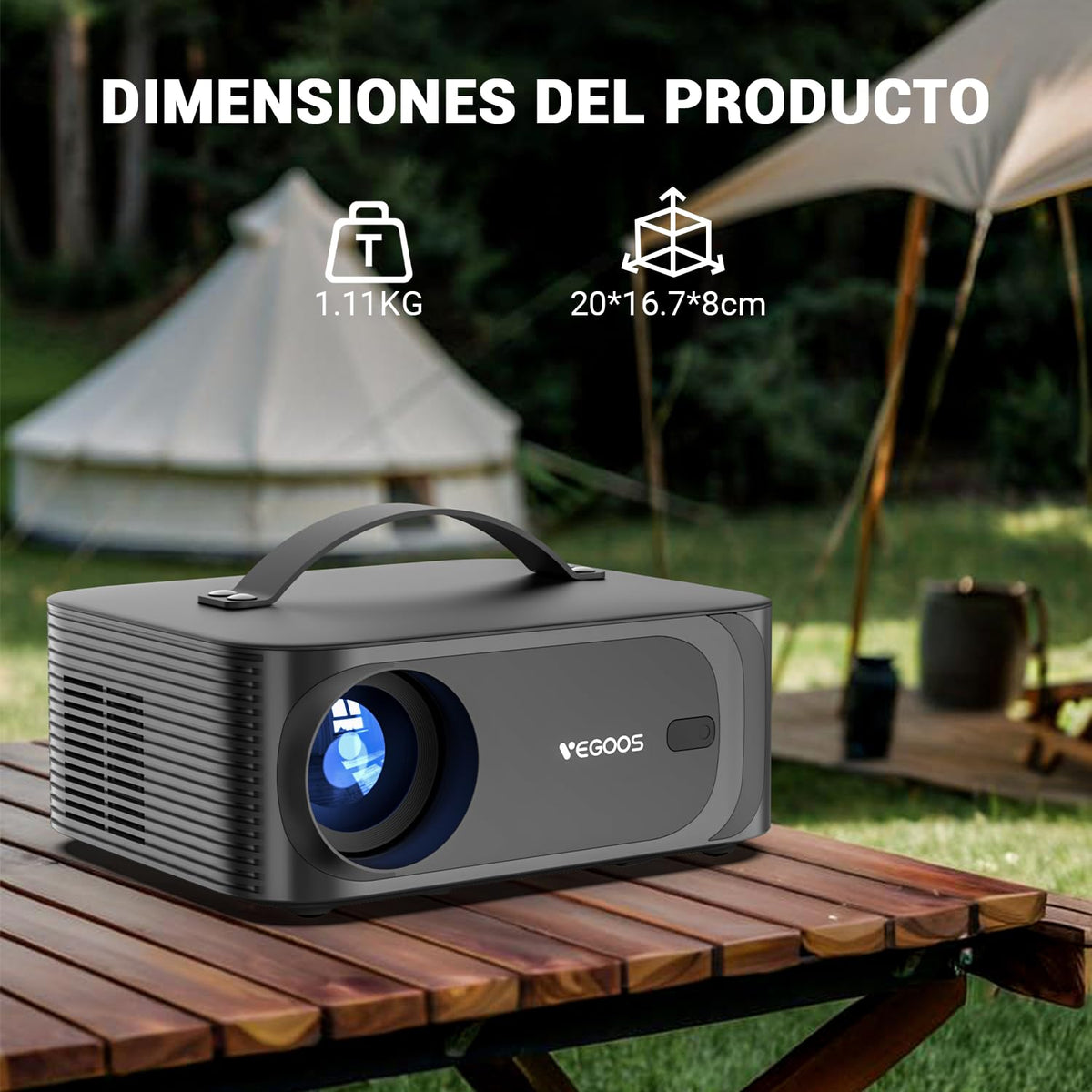 [Licencia Netflix] Mini Proyector Portatil Inteligente 4K con Sistema Linux