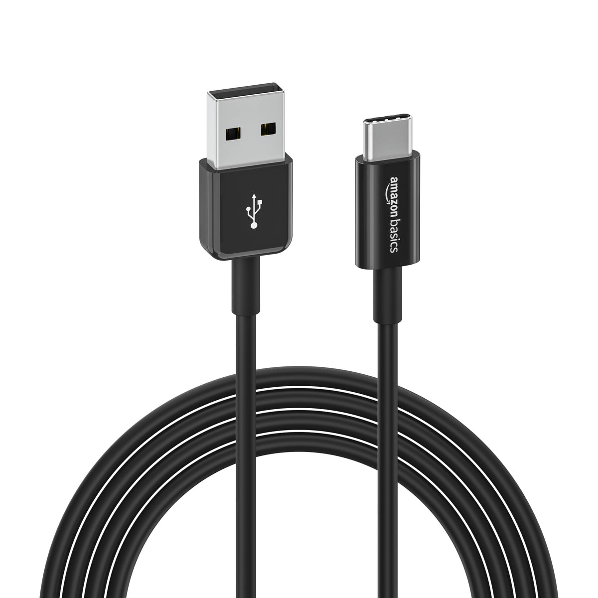 Amazon Basics Cable de carga rápida USB-C a USB-A 2.0, 480 Mbps, certificado USB-IF, para iPhone 16/15, iPad, Samsung Galaxy y tabletas, 1,83 m, color negro