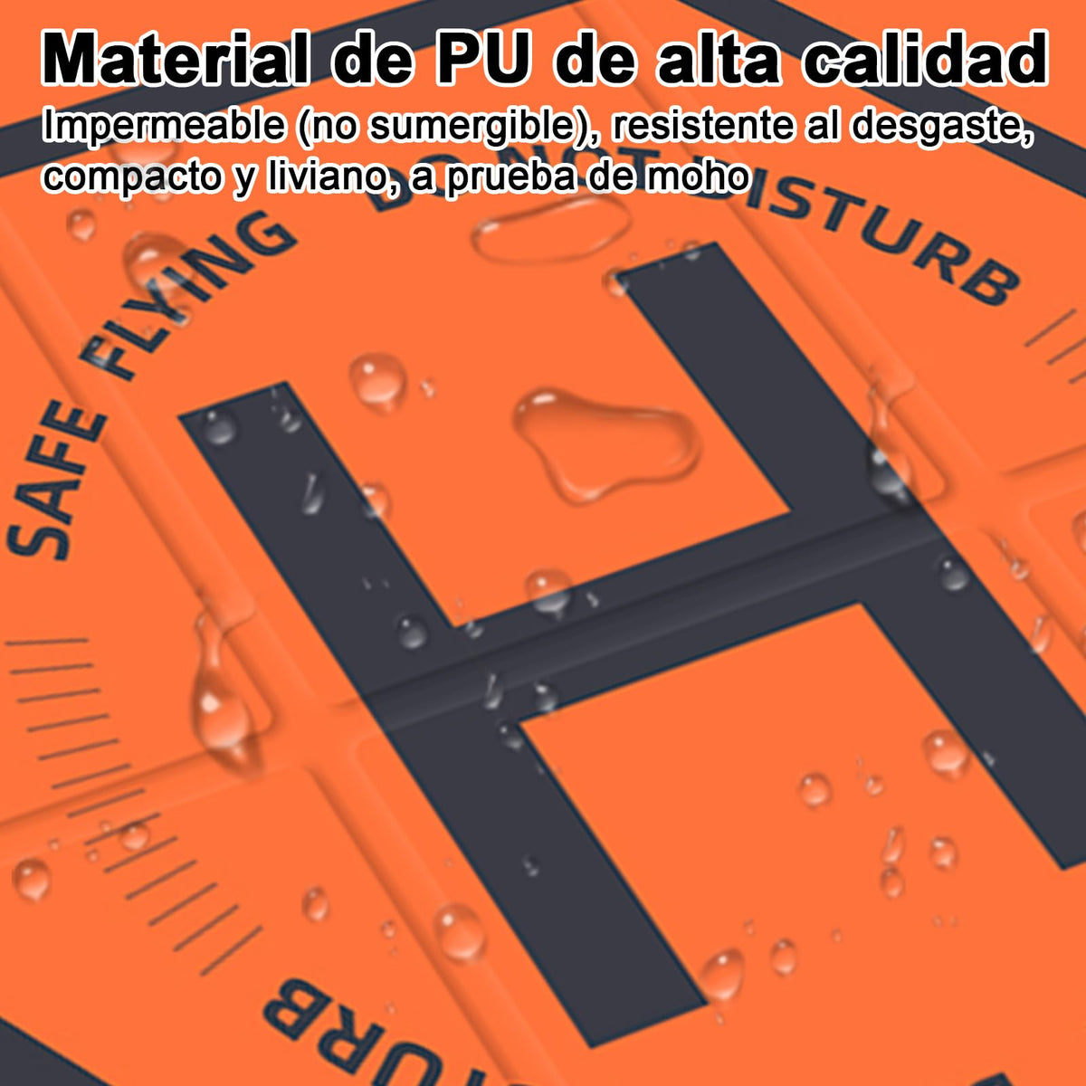 IEYGFAA Almohadilla de Aterrizaje para Drones,Doble Cara Impermeable 50cm (2 x 3) Drone Landing Pad Plegable,Nylon con Cuatro Clavos de fijación Compatible con dji Mini 4 Pro/Mini 3 Pro/Air 2S
