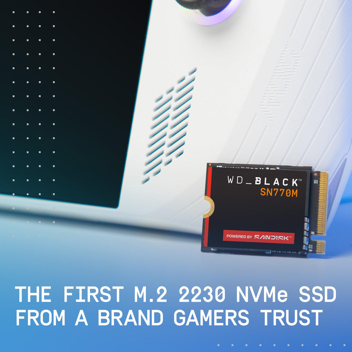 WD_Black 1TB SN770M M.2 2230 NVMe SSD para Dispositivos de Juegos de Mano, velocidades de hasta 5,150 MB/s, TLC 3D NAND, Ideal para Steam Deck y Microsoft Surface - WDBDNH0010BBK-WRSN