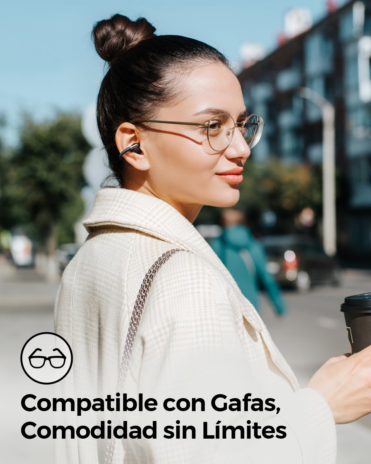 SoundPEATS Clip1 Audífonos Open-Ear Cómodos y Estables, Dolby Audio