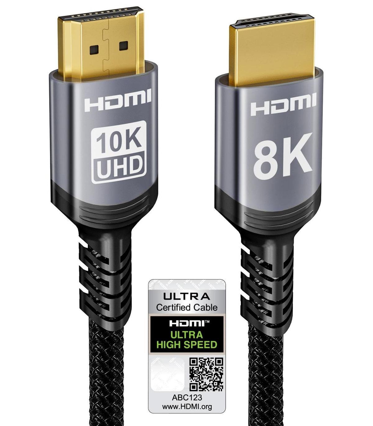 Sniokco 10K 8K Cable HDMI 2.1 48Gbps 3 Metros Certificado Cable HDMI® Ultra Alta Velocidad 0.01ms 4K 240Hz 165Hz 120Hz 8K 60Hz eARC Netflix HDCP 2.3 2.2 HDR10+ TV Monitor Proyector Roku PS5 X-box