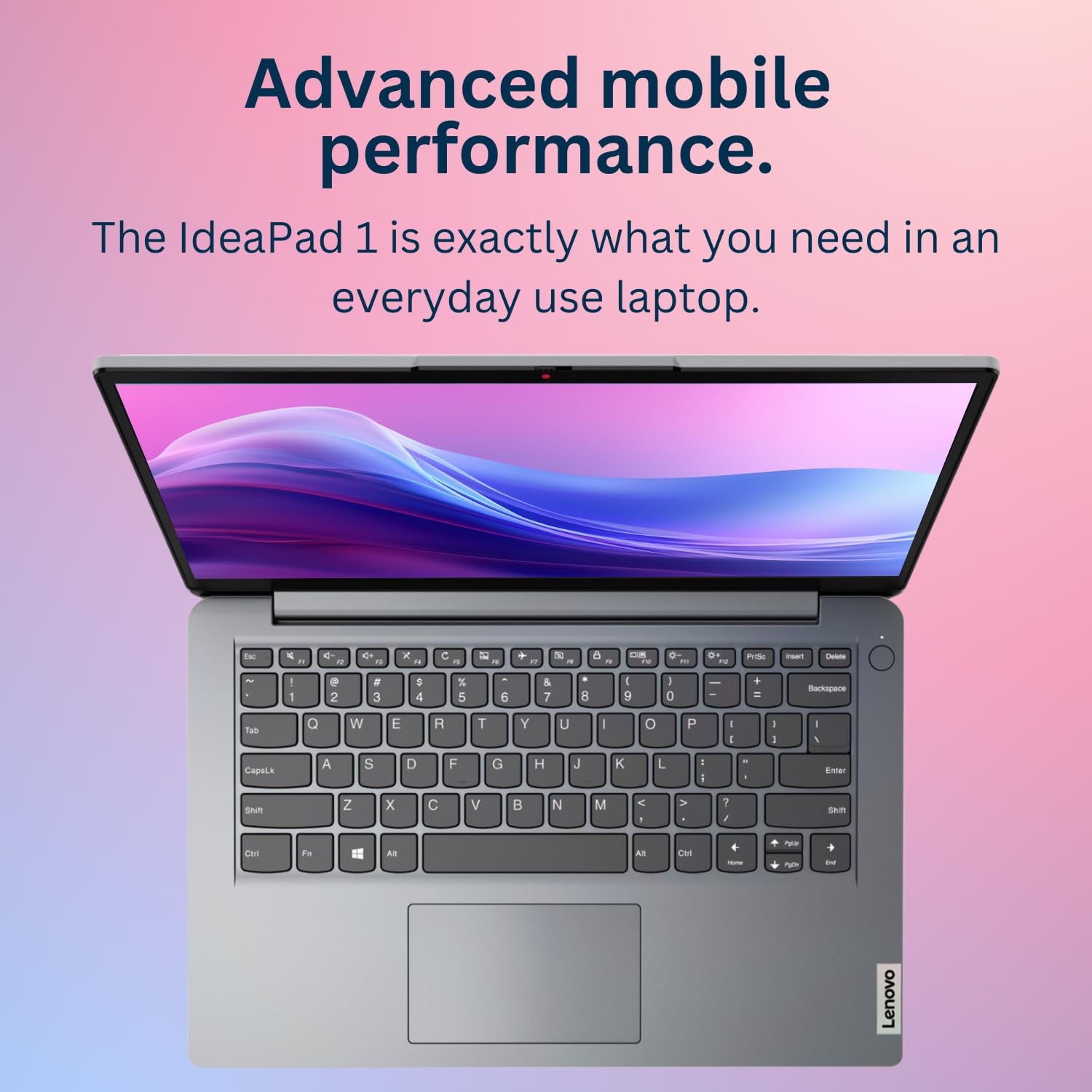 Lenovo IdeaPad 1 Laptop, pantalla HD de 14 pulgadas, Intel Celeron N4020, 4 GB de RAM, 128 GB eMMC, cámara web, Wi-FI 6, Windwos 11 Home, gris