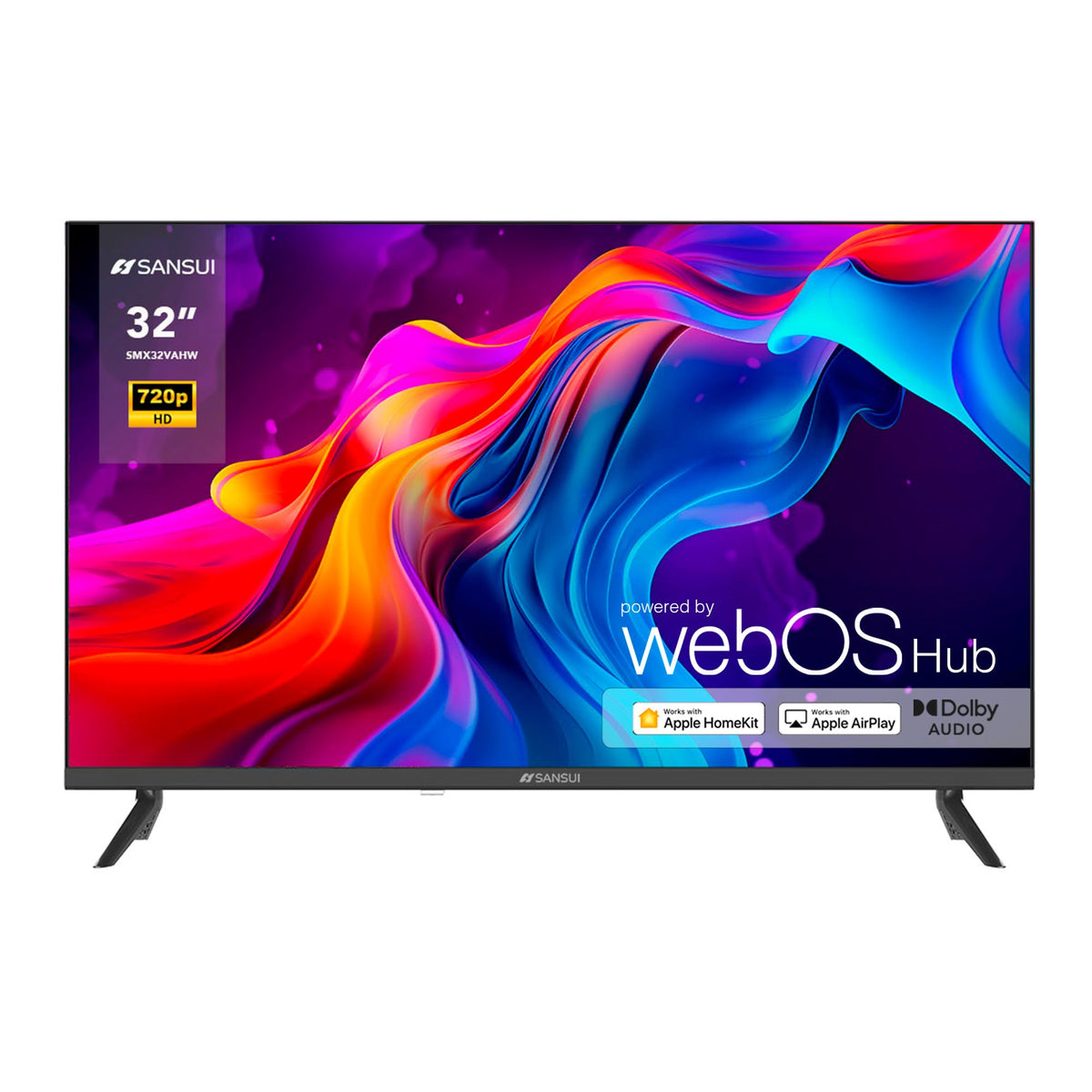 SANSUI SMX32VAHW TV 32" HD Smart TV, WiFi Sistema Operativo WebOS Series 2024 (32" HD)