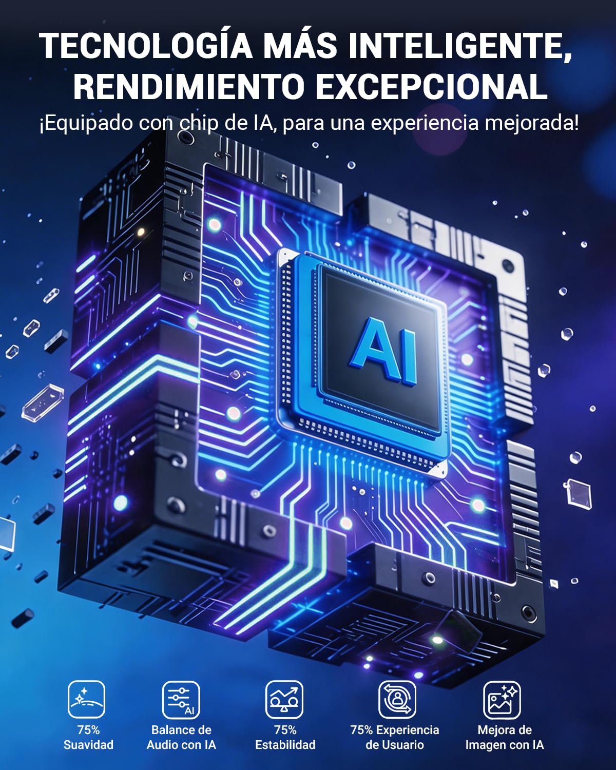 VEGOOS Proyector 4K (Licencia Netflix), Proyectores Portatil Inteligente