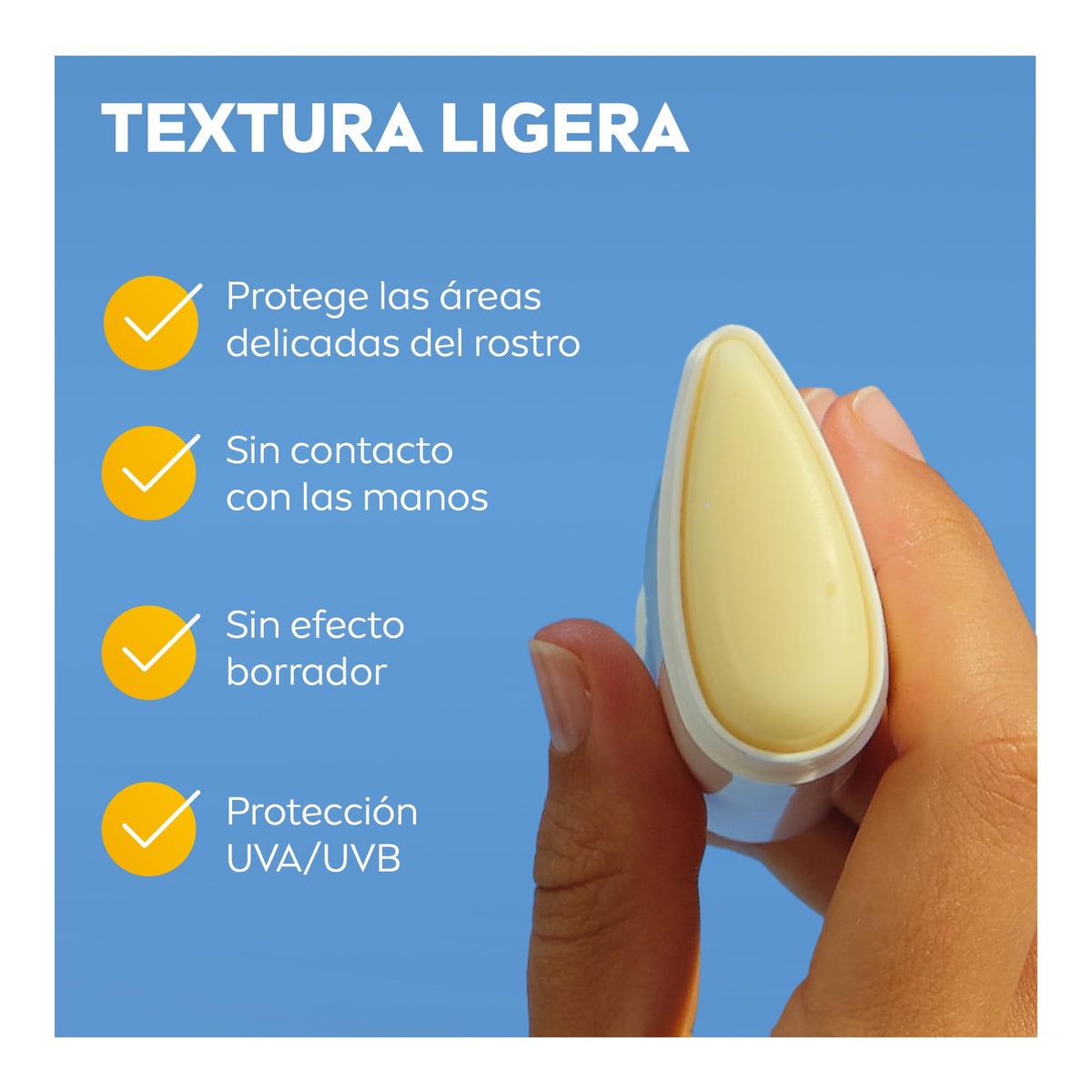Silky UV Stick NIVEA SUN Protector Solar Facial en Barra FPS50+ Acabado invisible 15g