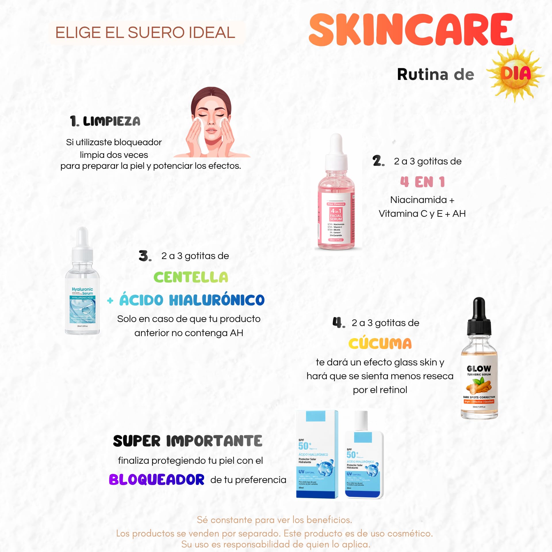 Serum Facial con Cúrcuma, Vitamina C y Niacinamide | Glycyrrhiza Uralensis | Apariencia de Piel Uniforme, Luminosidad y Textura efecto glass skin