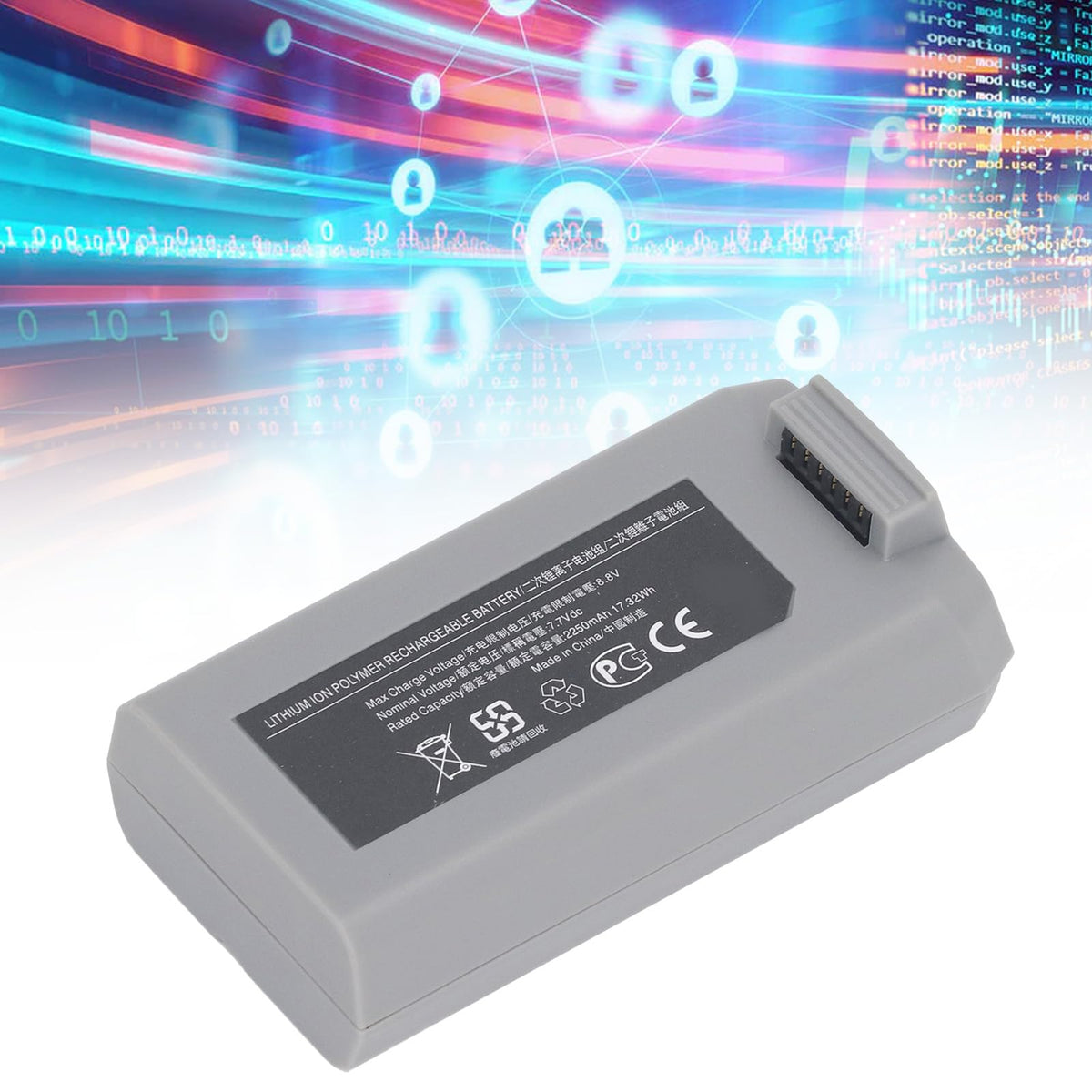 Batería de Vuelo Inteligente Mini 2 para Dron MINI2 SE, Batería de Litio para Drones de 7,7 V 2250 MAh con Gestión Inteligente