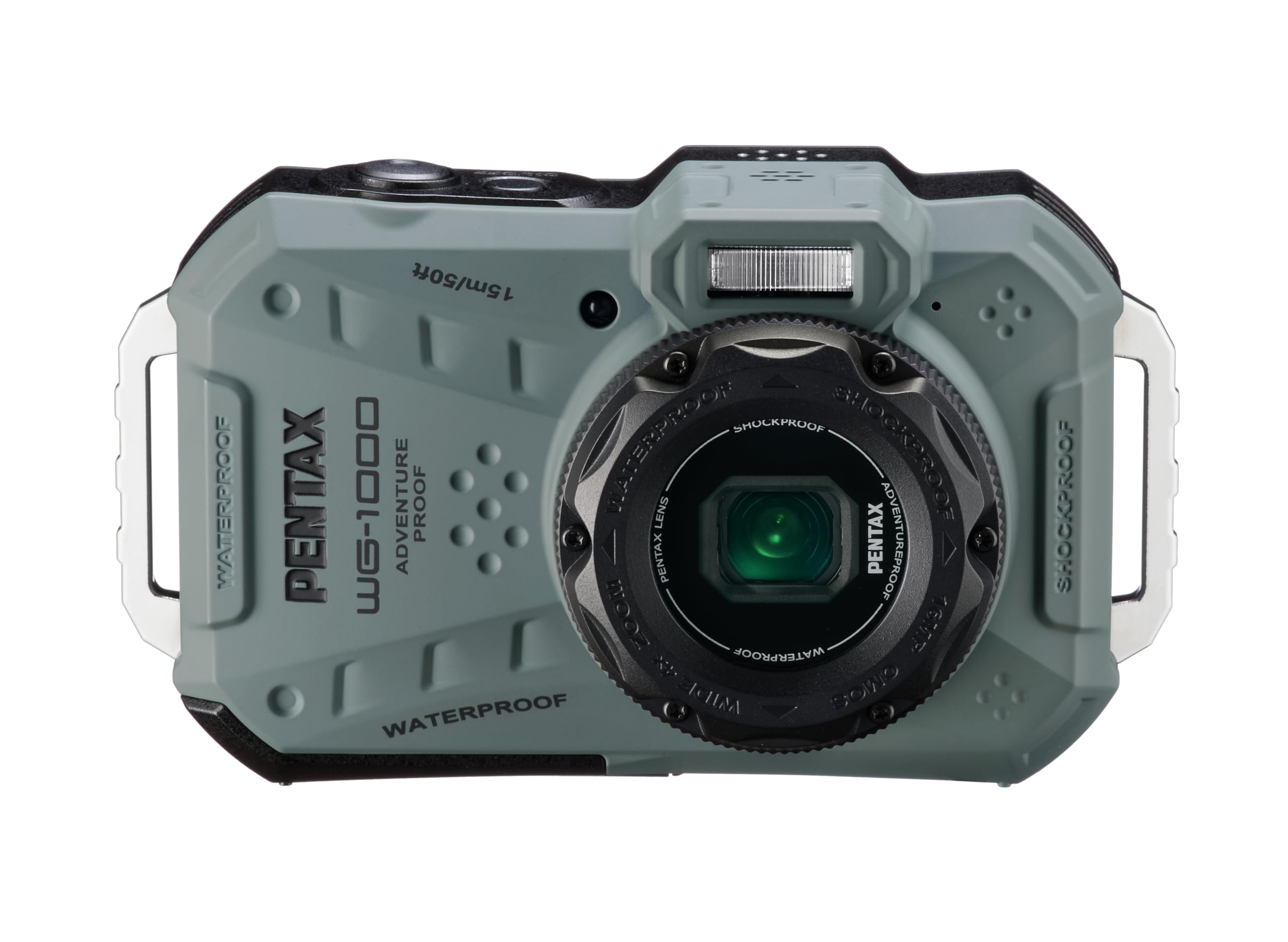 PENTAX WG-1000 - Cámara compacta digital resistente al agua, diseñada para fotografías informales al aire última intervensión y subacuáticas, impermeable hasta una profundidad de 15 metros, para hasta