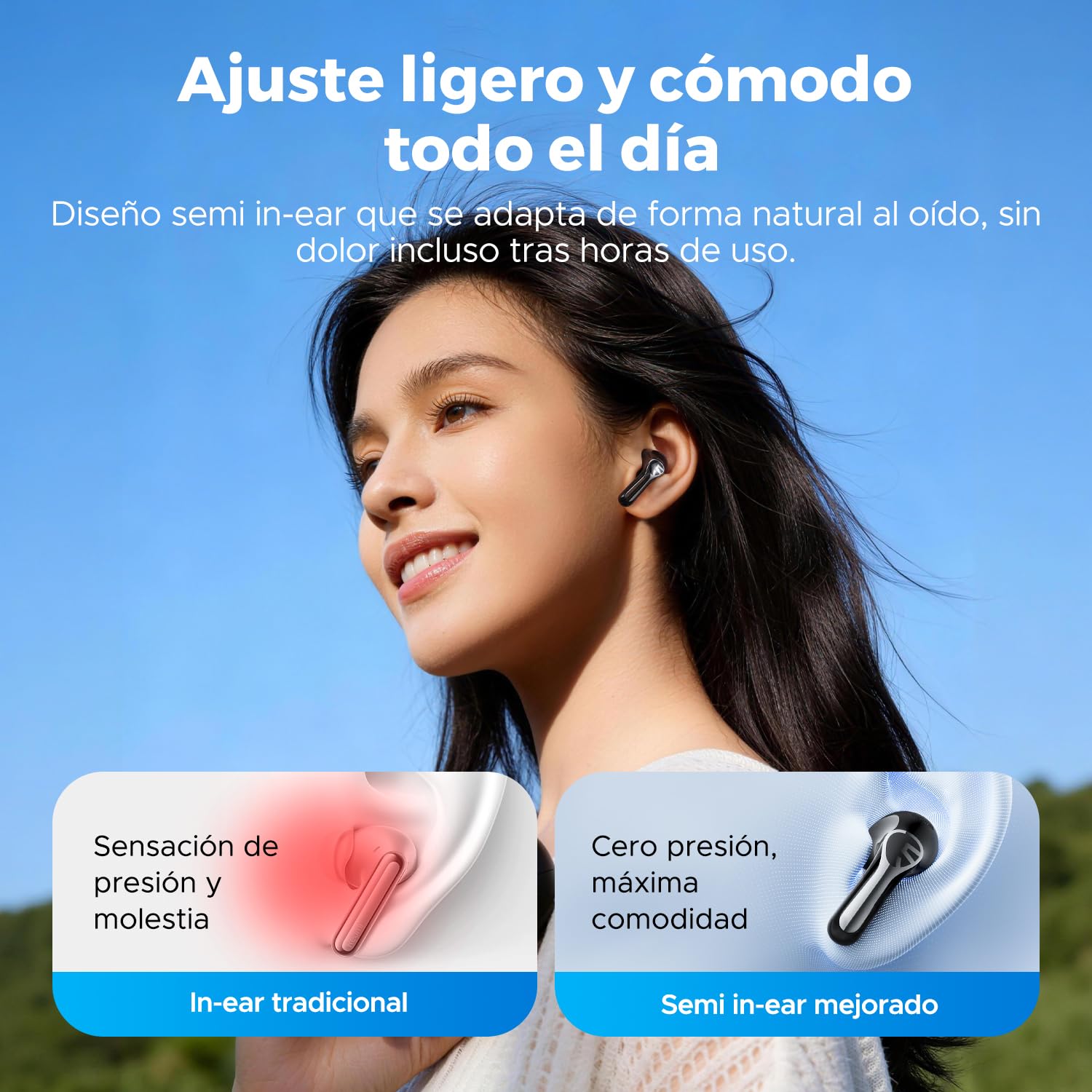SoundPEATS Air6 HS Audífonos Inalámbricos Semi-in-Ear Hi-Res LDAC