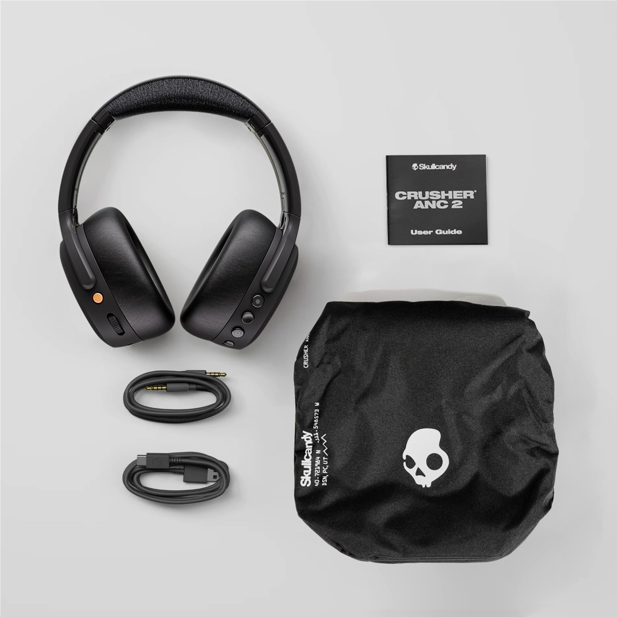 Skullcandy Crusher ANC 2 Noise Cancelling Wireless Headphones - True Black