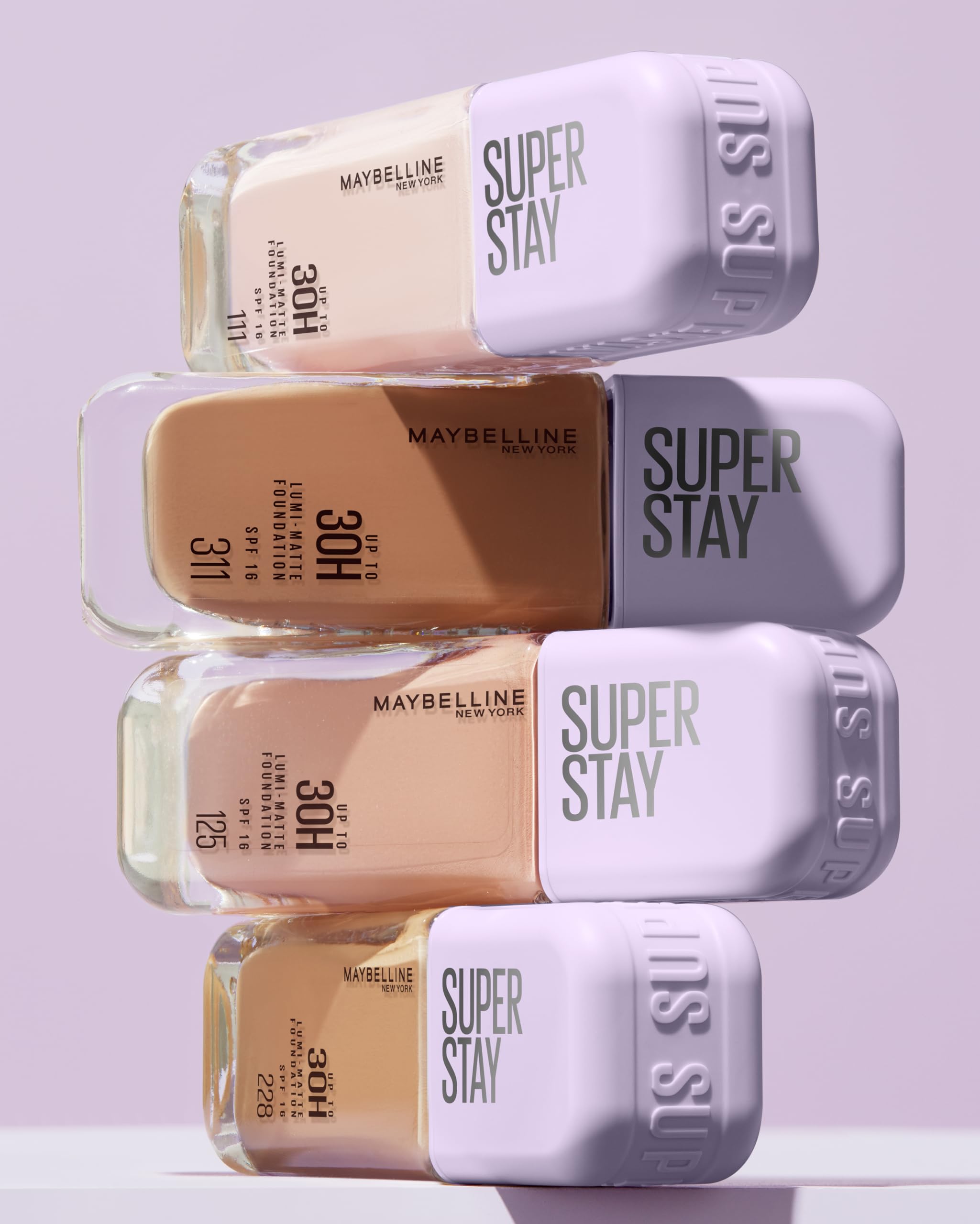 Maybelline Super Stay Lumi Matte Base de Maquillaje Líquida, Alta Cobertura con Acabado Mate Luminoso, Tecnología Lightwear 30H de Duración, Tono 120, 30 ml