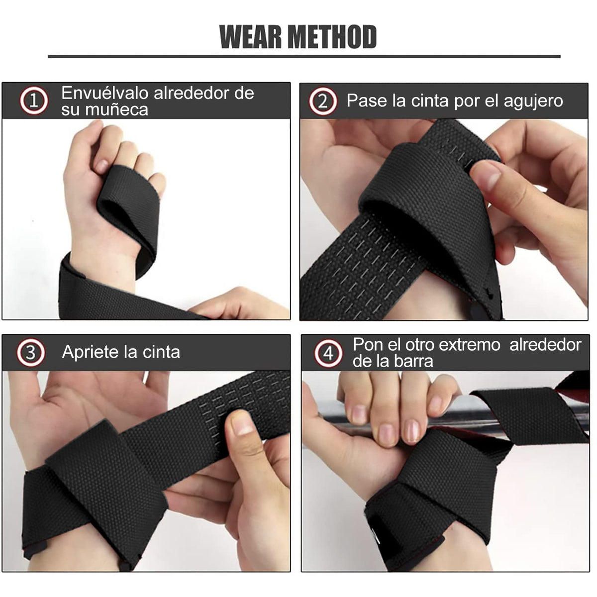 SKDK Correas de levantamiento de silicona antideslizante ,Straps Para Gym, Levantamiento de Pesas,muñequeras gym straps para gym mujer, hombres, levantamiento de pesas, culturismo