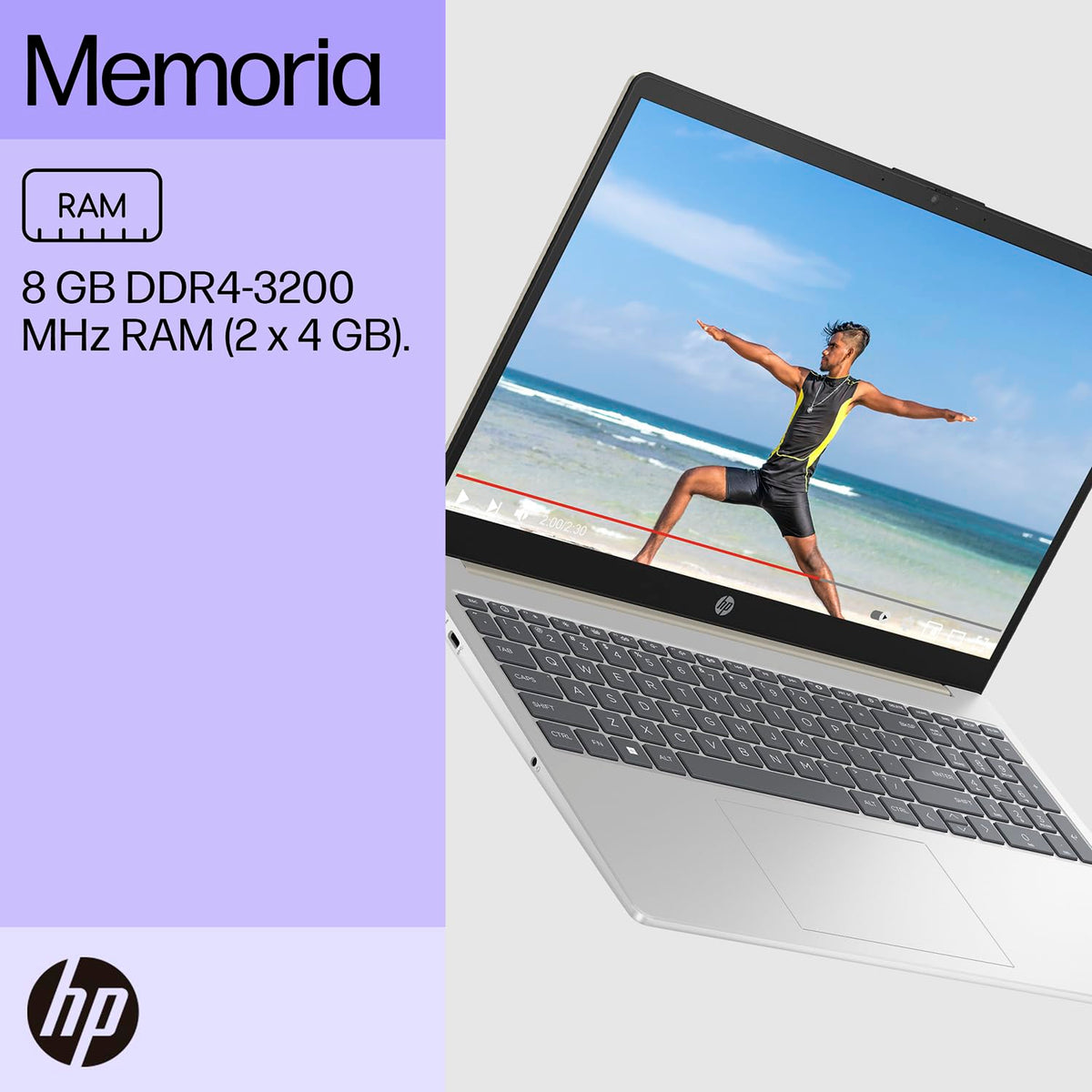 HP Laptop 15-fd0045la, Intel Core i5, 8 GB, 512 GB SSD, 15.6", FHD, Windows 11 Home, Teclado en Español, Garantía México, Oro y Plata