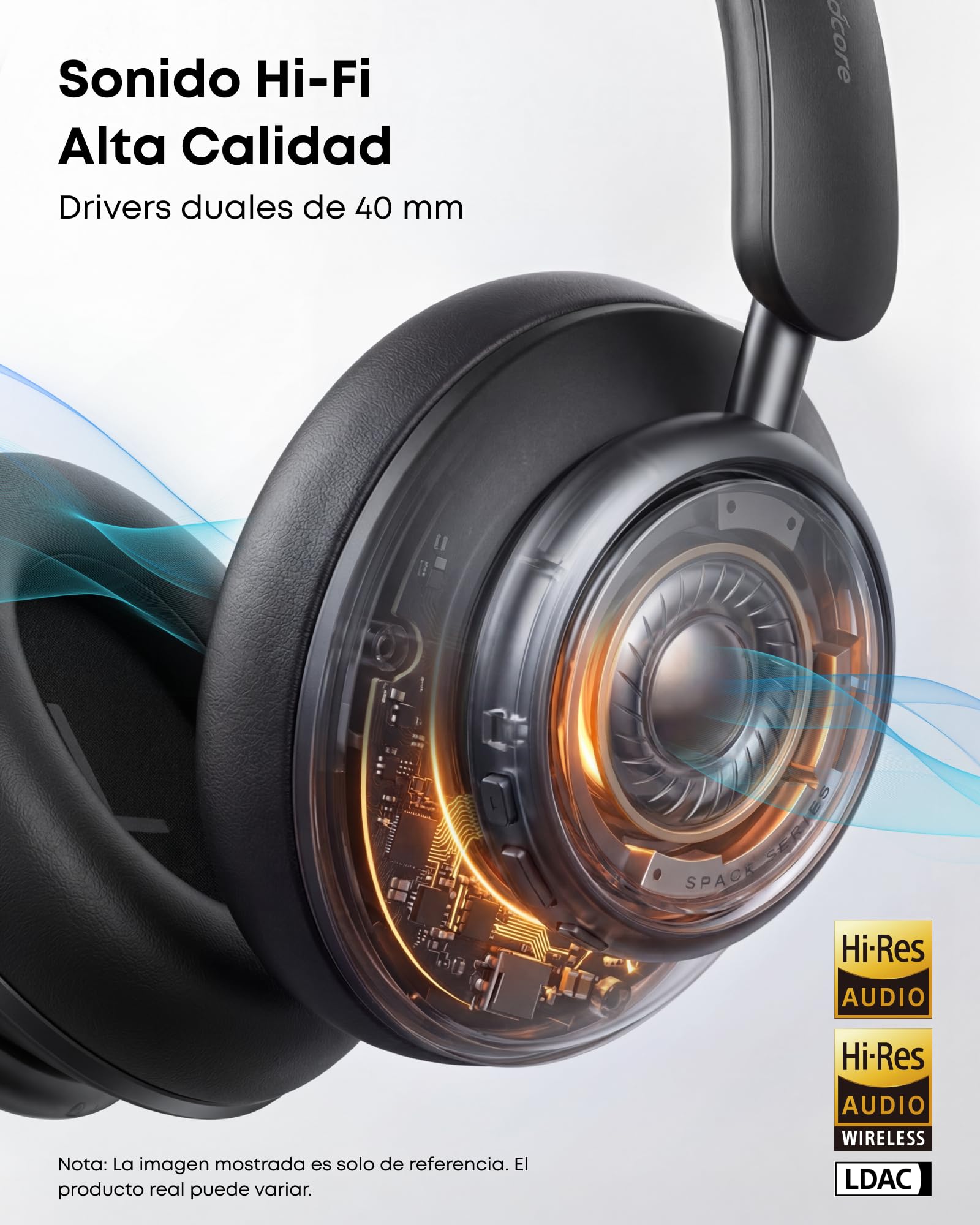 Soundcore by Anker Space Q45 Audífonos Inalámbricos Diadema