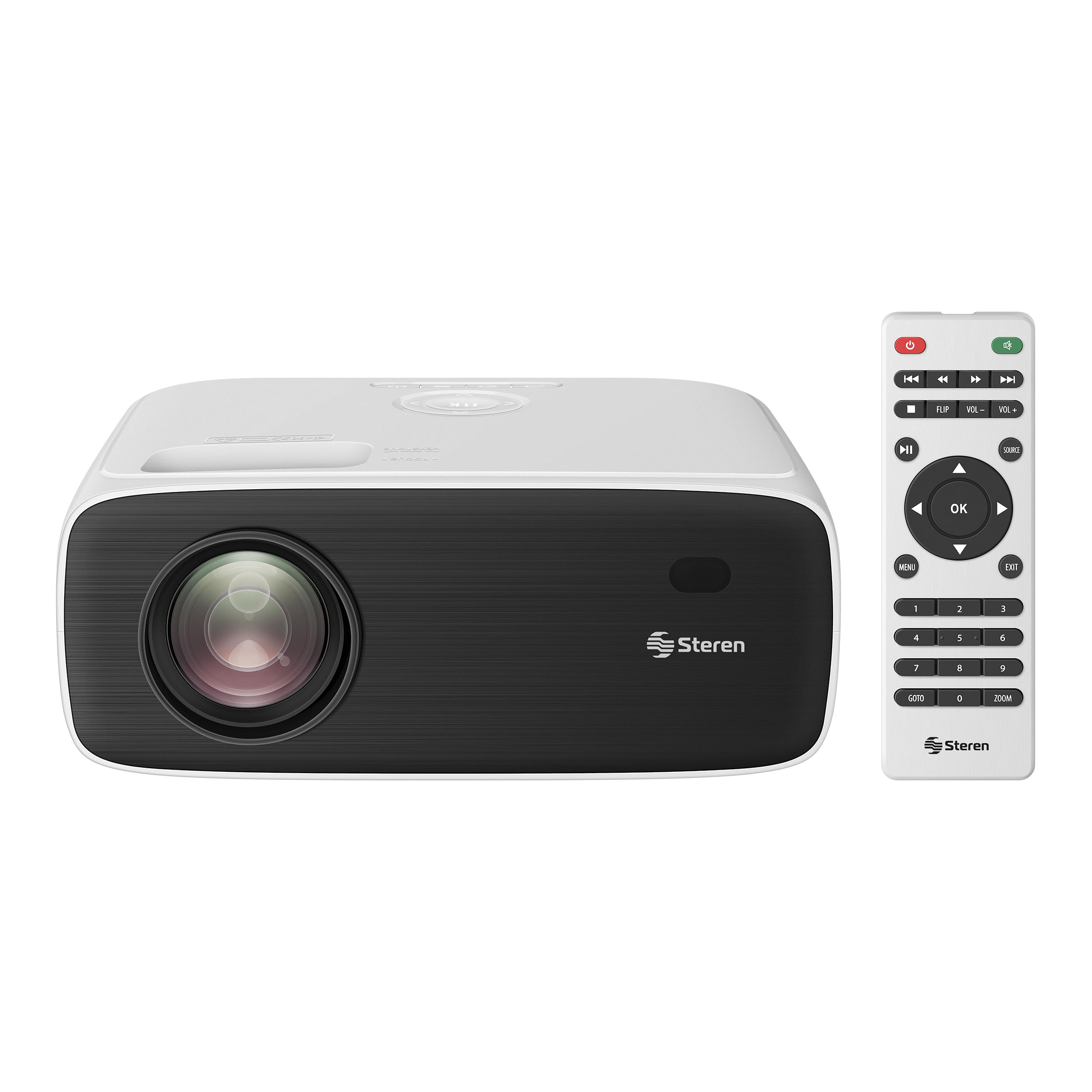 STEREN Proyector Multimedia Full HD de 9 650 LM (250 ANSI LM) con Bluetooth