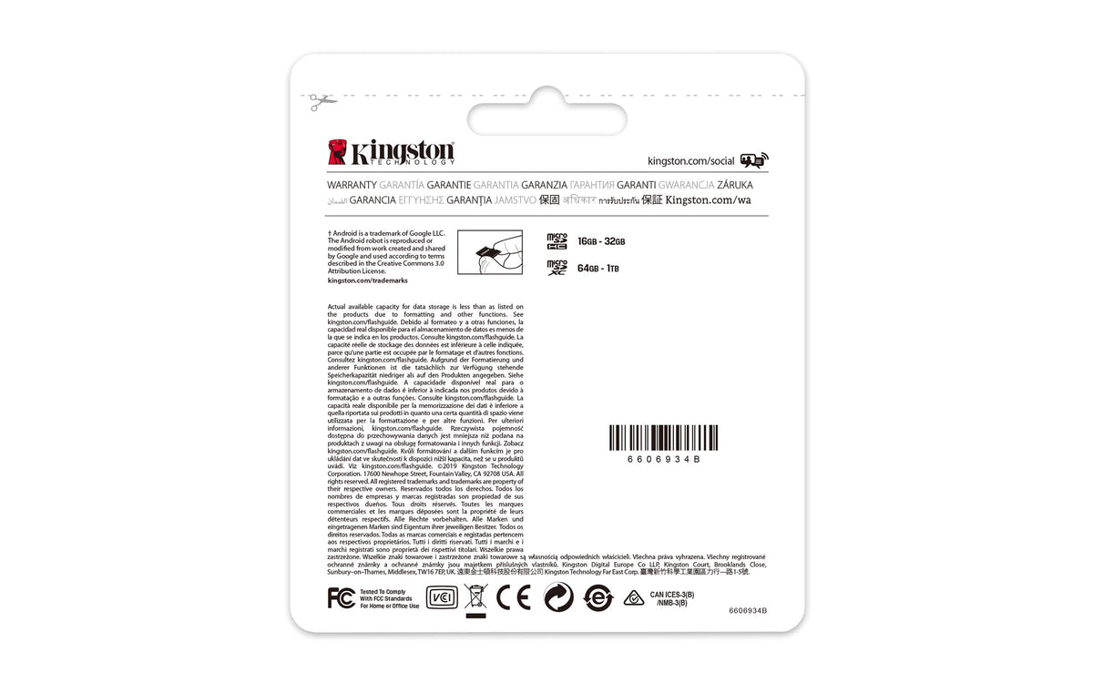 Kingston MicroSDXC Select Plus 256GB (Con Adaptador a SD) Clase 10, UHS-I, U3, V30 Lectura: 100MB/s y Escritura: 85MB/s (SDCS2/256GB)