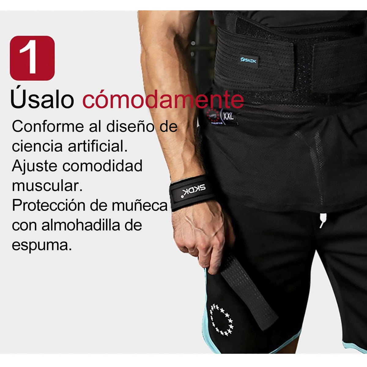SKDK Correas de levantamiento de silicona antideslizante,Straps Para Gym, Levantamiento de Pesas,muñequeras gym straps para gym mujer, hombres, levantamiento de pesas, culturismo