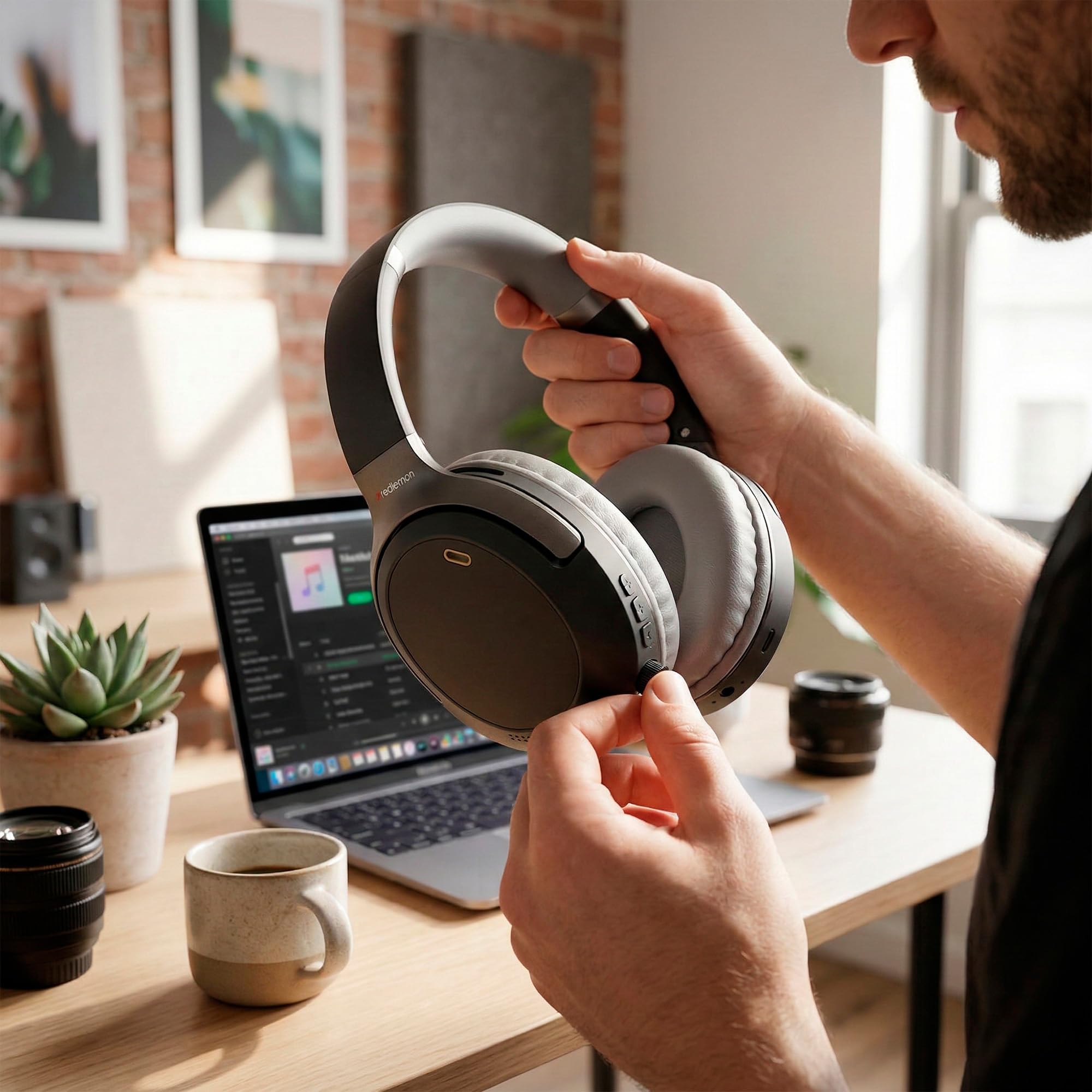 Redlemon Audífonos Bluetooth Inalámbricos de Diadema Sonido HD Plegables