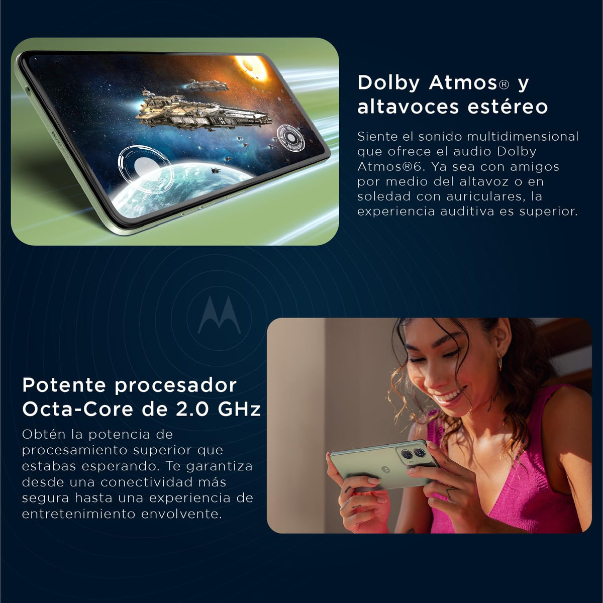 Motorola G24 Verde (4GB RAM/128GB), 50MP, Celular Desbloqueado