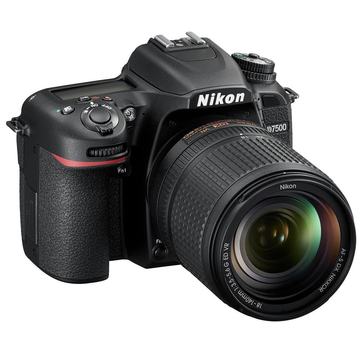 Nikon 1582 Kit Camera Digital SLR D7500 DX-Format with Lens 18-140mm VR, Black