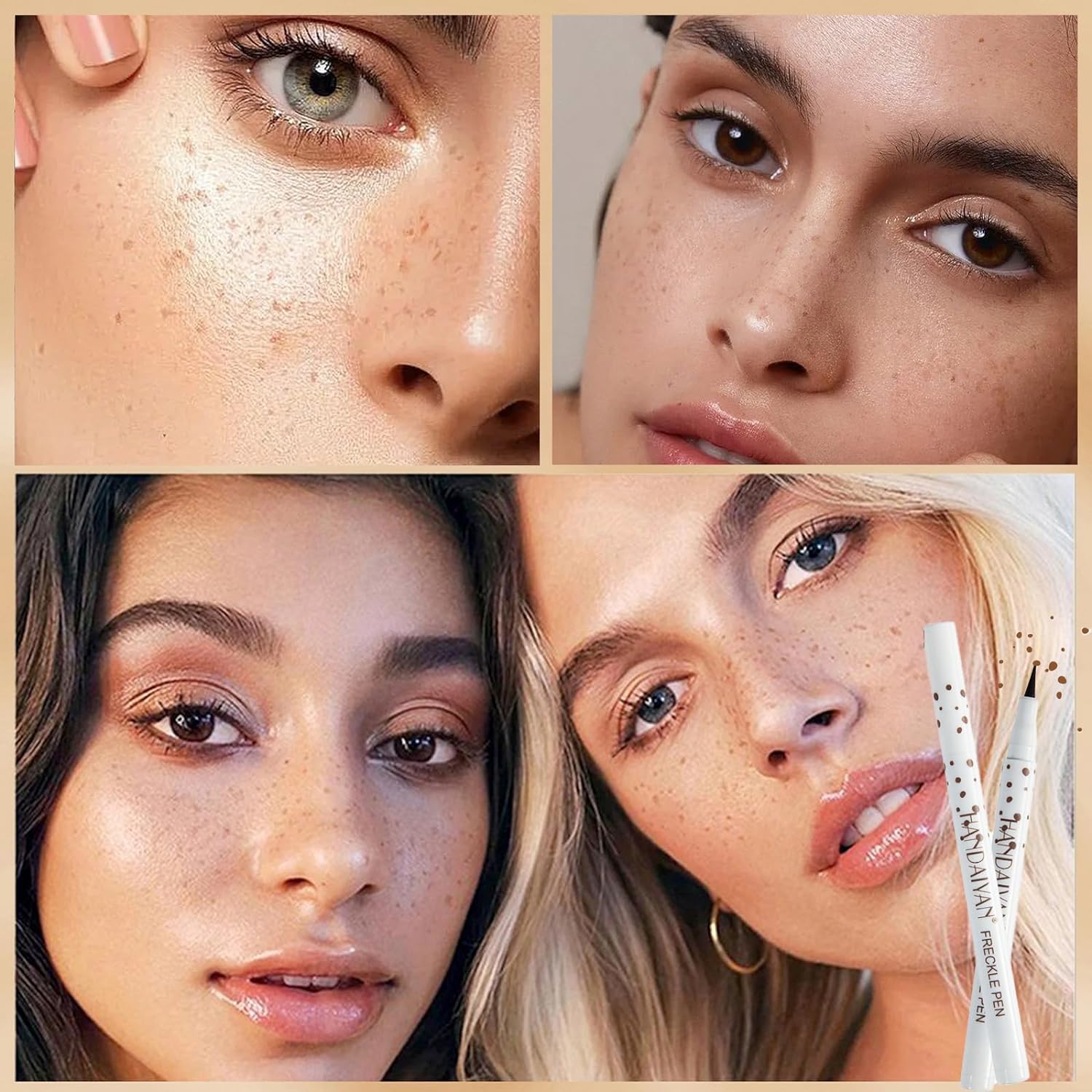 Freckle Pen Bolígrafo Para Pecas, Bolígrafo De Maquillaje Para Pecas, Resistente Al Agua, Duradero, Suave, Para Maquillaje Natural Como Real, Bolígrafo Para Pecas (1# light brown)