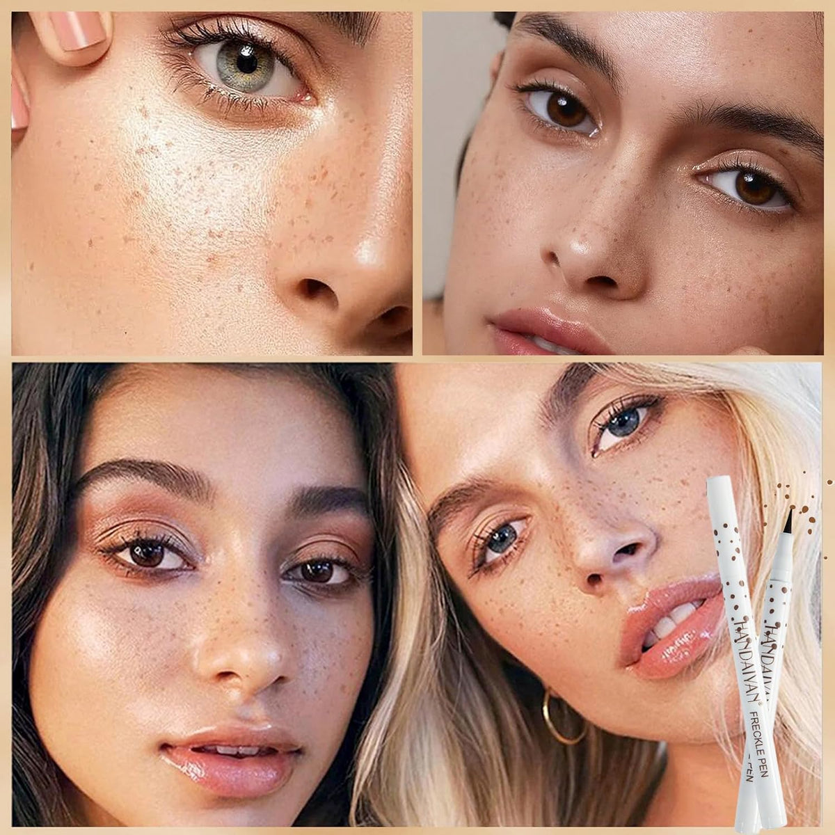 Freckle Pen Bolígrafo Para Pecas, Bolígrafo De Maquillaje Para Pecas, Resistente Al Agua, Duradero, Suave, Para Maquillaje Natural Como Real, Bolígrafo Para Pecas (1# light brown)