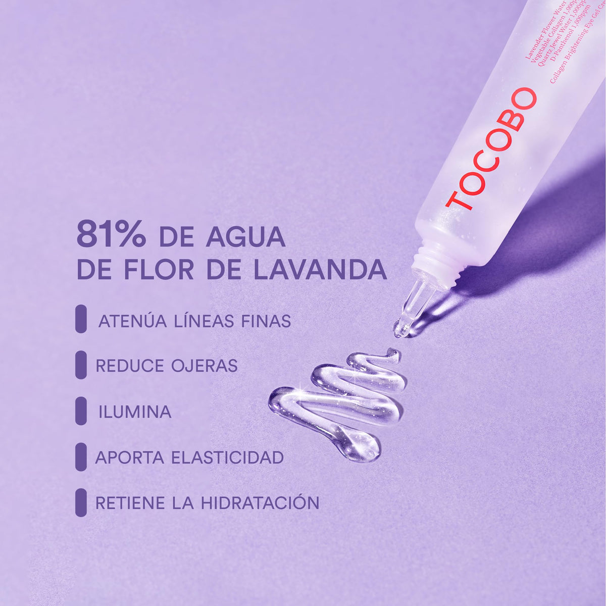 TOCOBO Collagen Brightening Eye Gel Cream 30 ml Gel Crema para Contorno de Ojos Iluminador e Hidratante